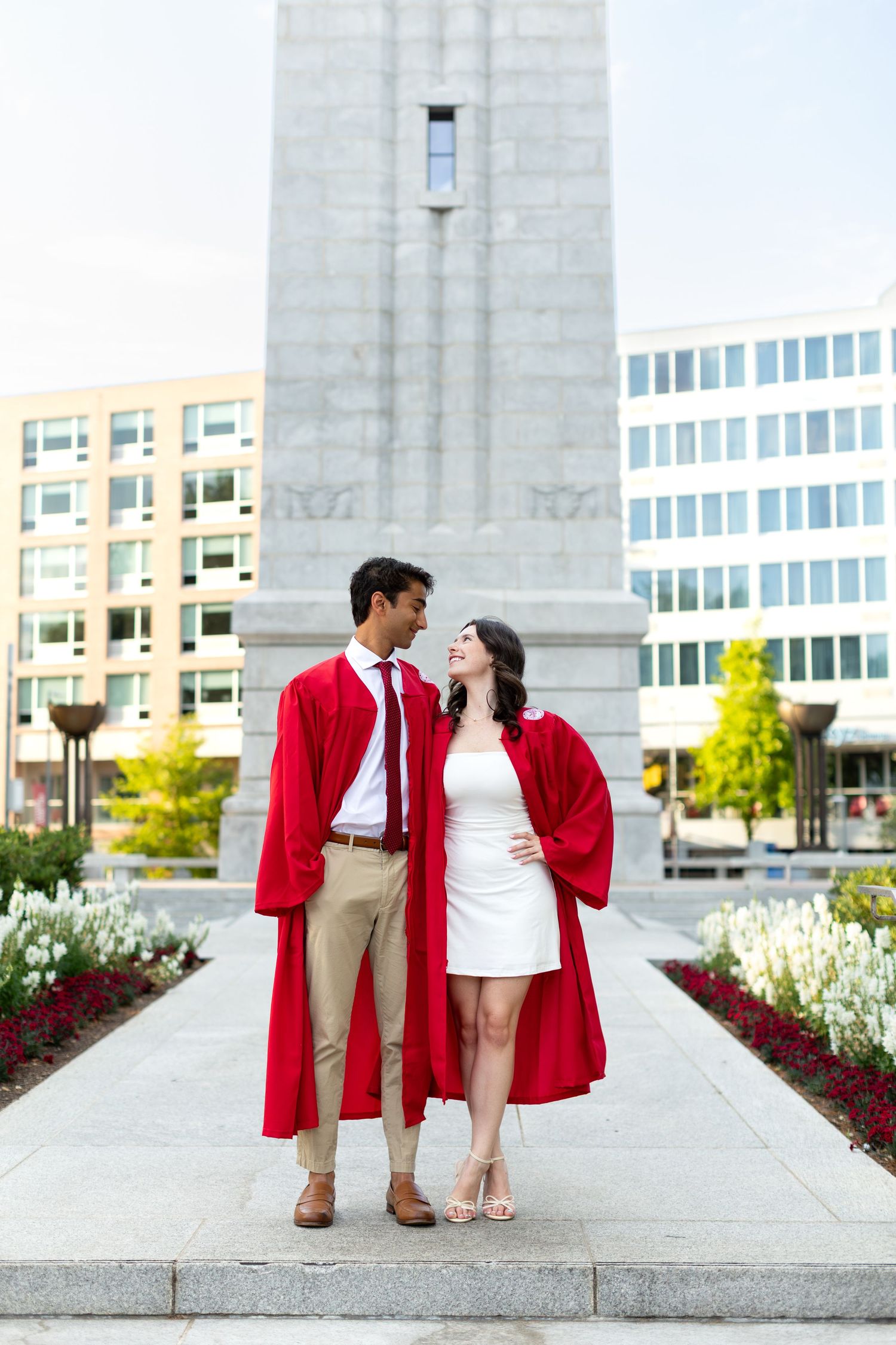 College Grad Couple Session at North Carolina State University in Raleigh, NC.