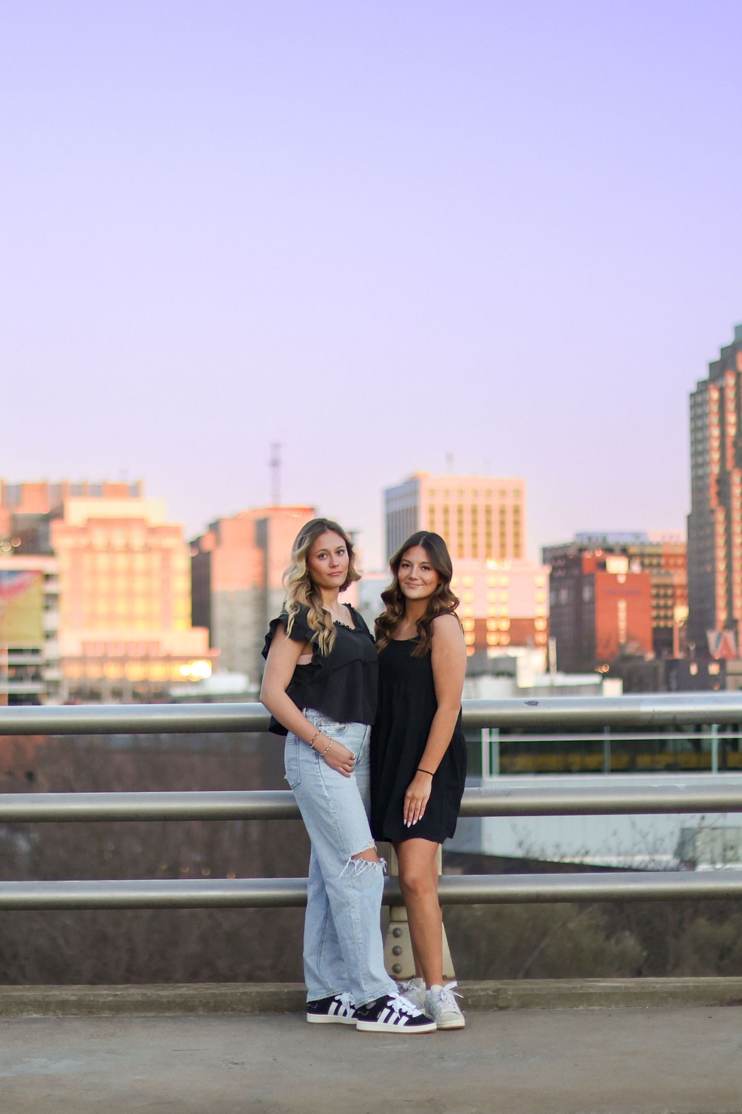 Family Portrait on Boylan Bridge in downtown Raleigh, NC