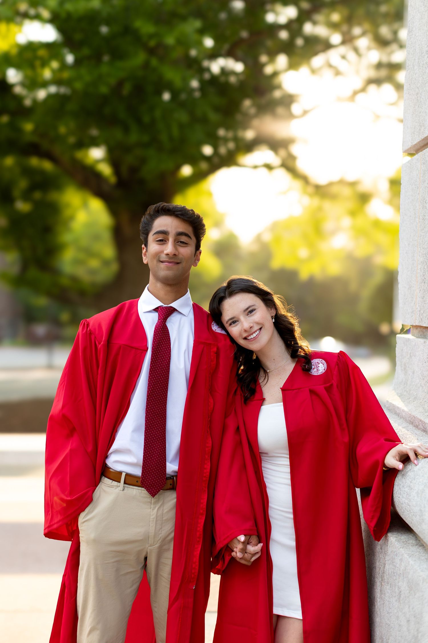 College Grad Couple Session at North Carolina State University in Raleigh, NC.