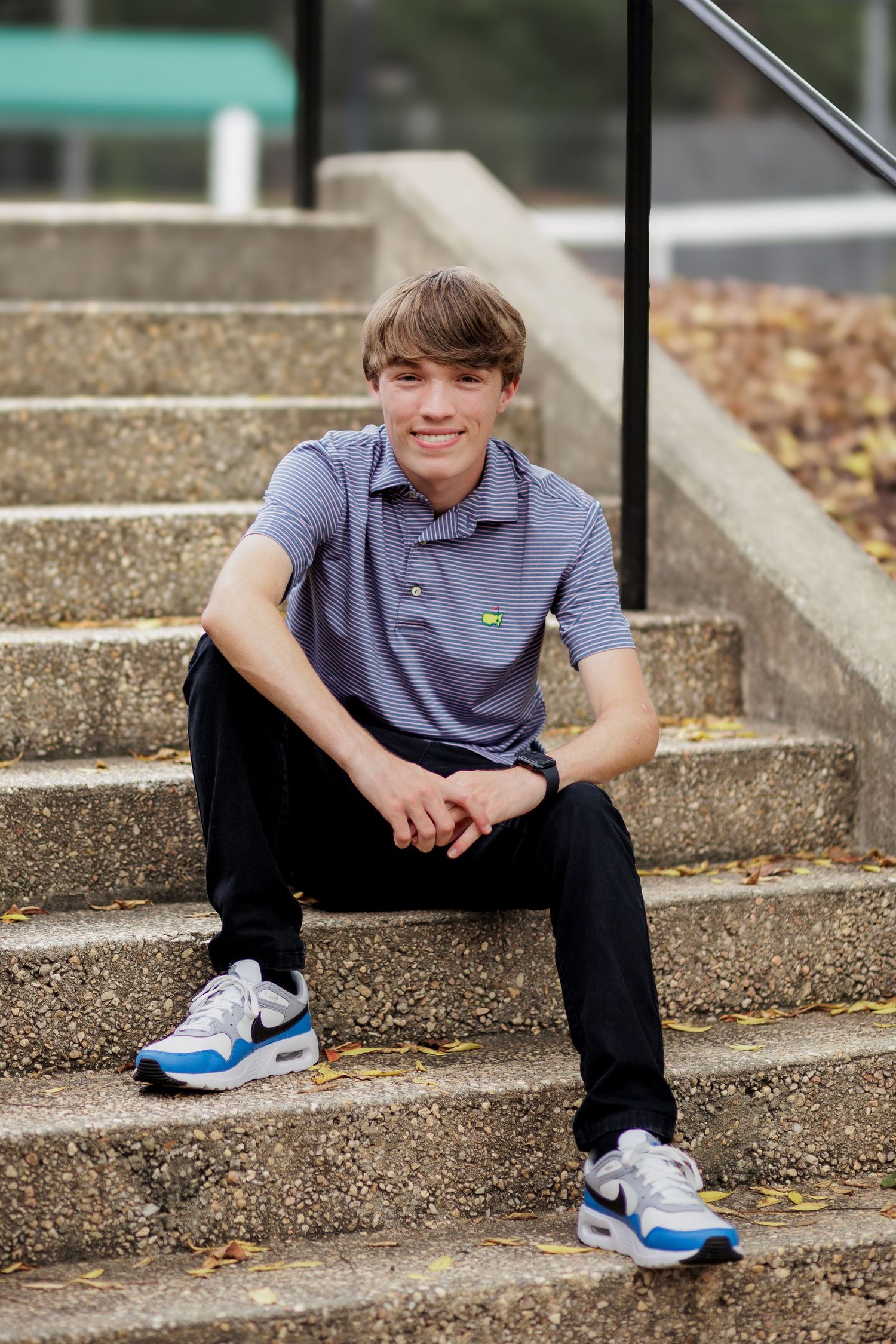 Raleigh Senior Boy Photography at Brier Creek Country Club Pool