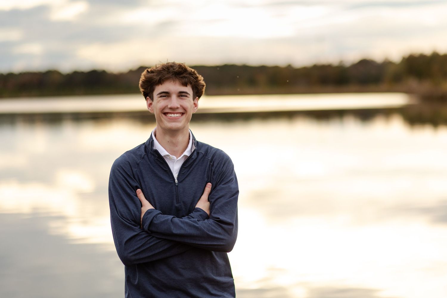 Raleigh Senior Guy Photo Session in Eastern North Carolina at Hunt Club.
