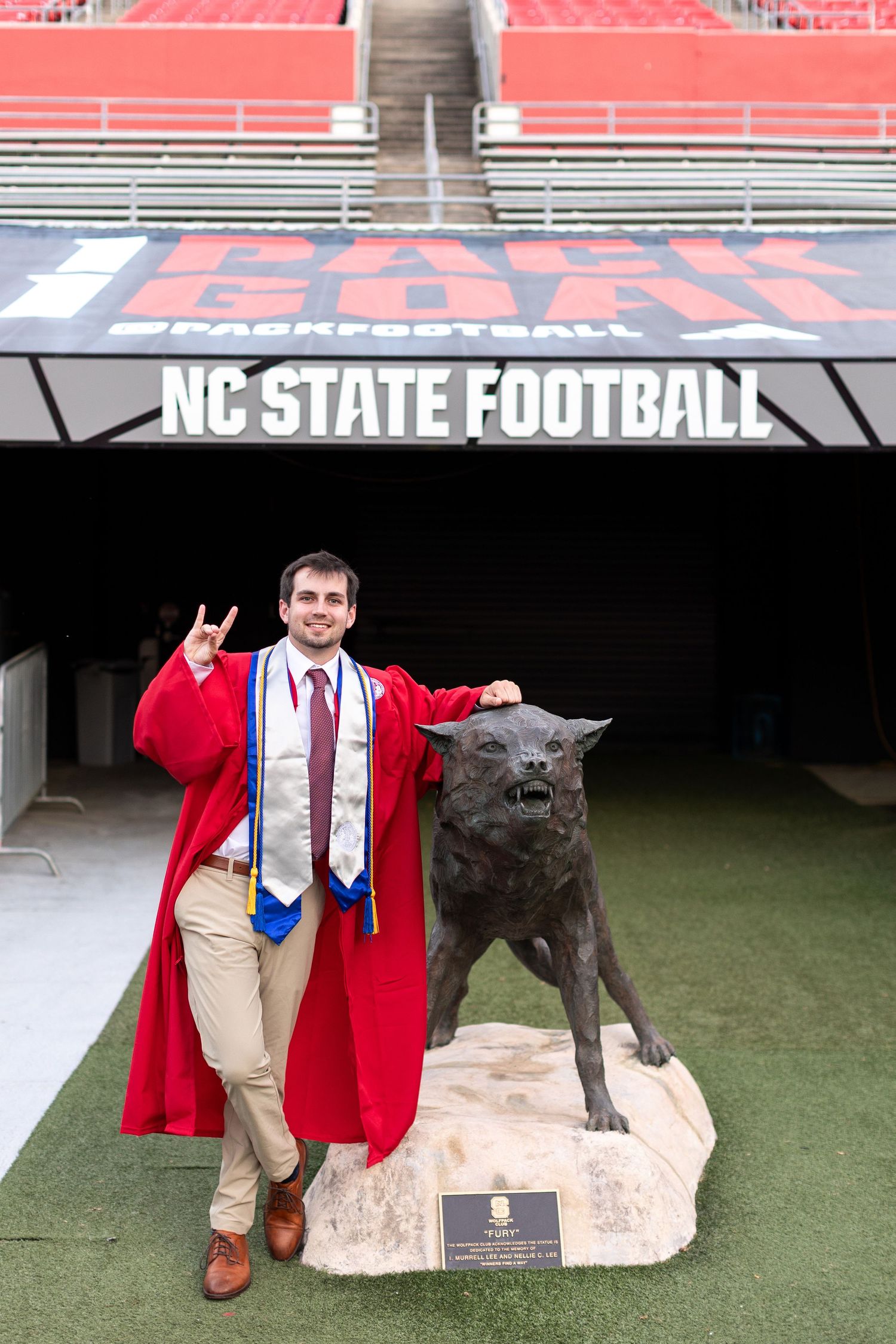 College Grad Session at North Carolina State University in Raleigh, NC.