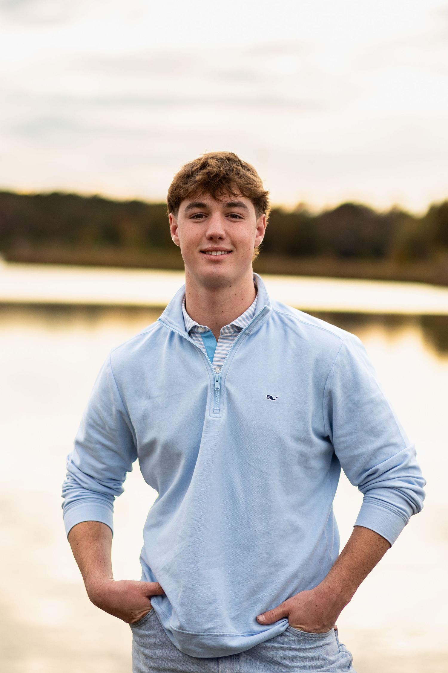Senior Photography in Eastern North Carolina at hunt club.