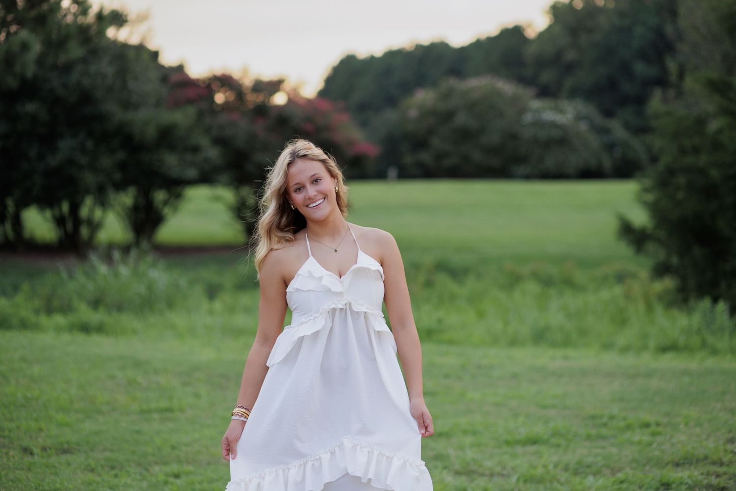Wake Forest Senior Portraits at Dix Park in Raleigh, NC