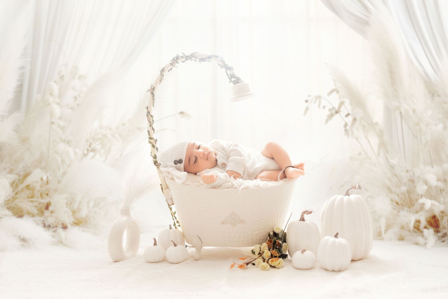 Best newborn photoshoot with swaddle props – Impresio Studio