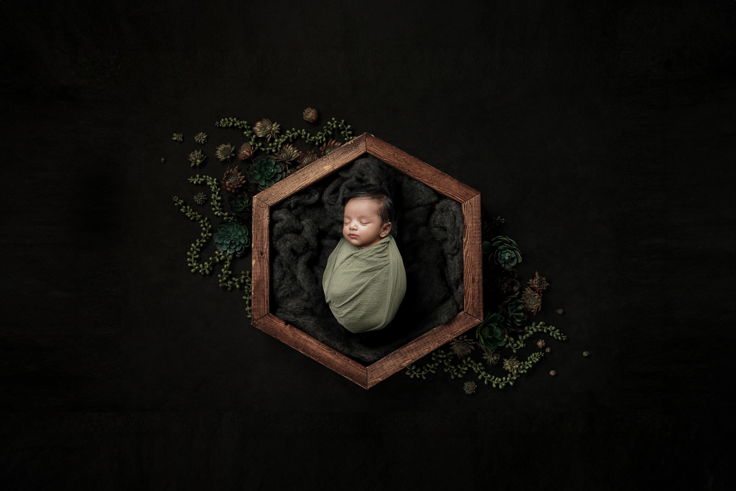 Artistic new born baby shoot setup – Impresio Studio photography