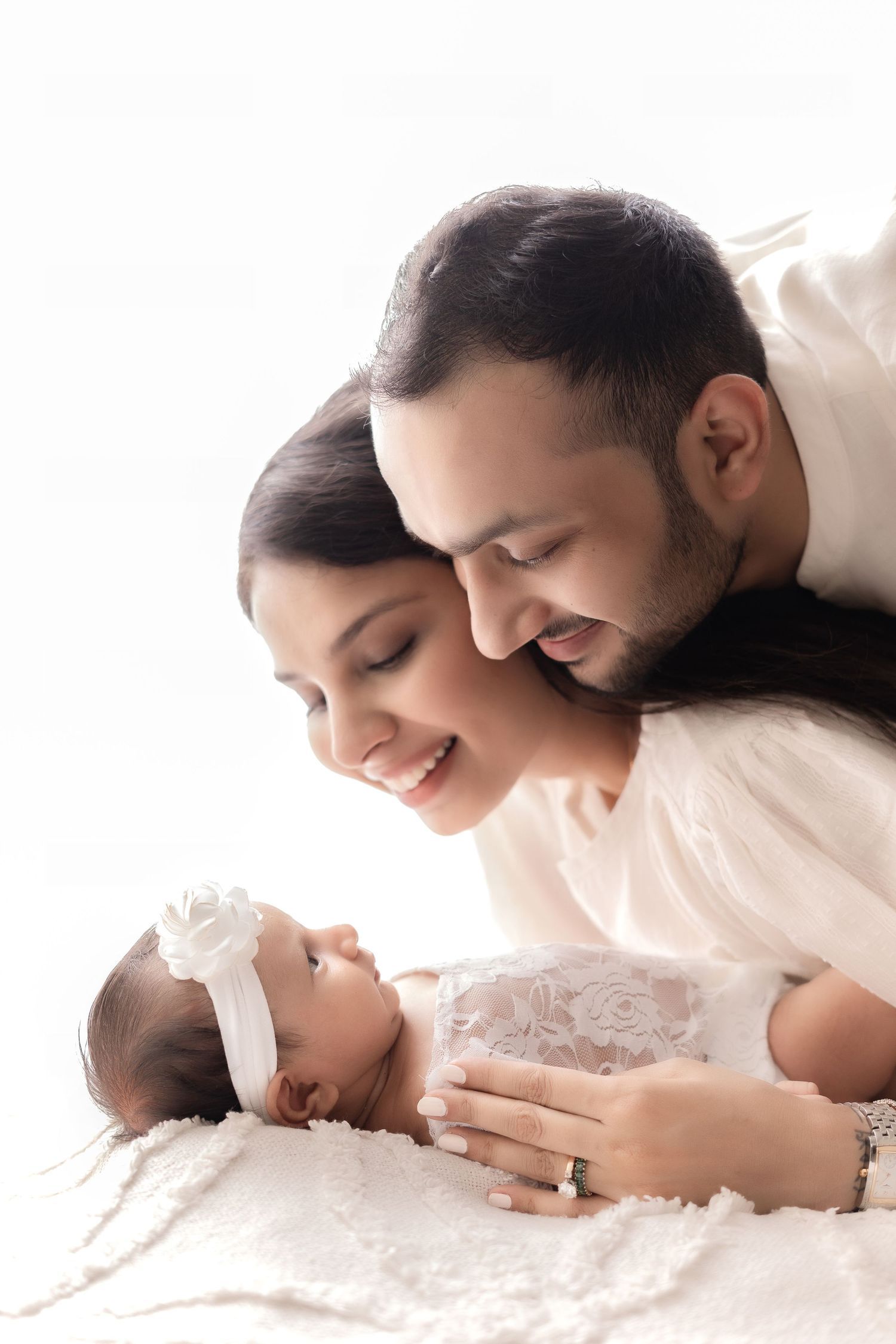 Elegant newborn baby photoshoot near me – Impresio Studio