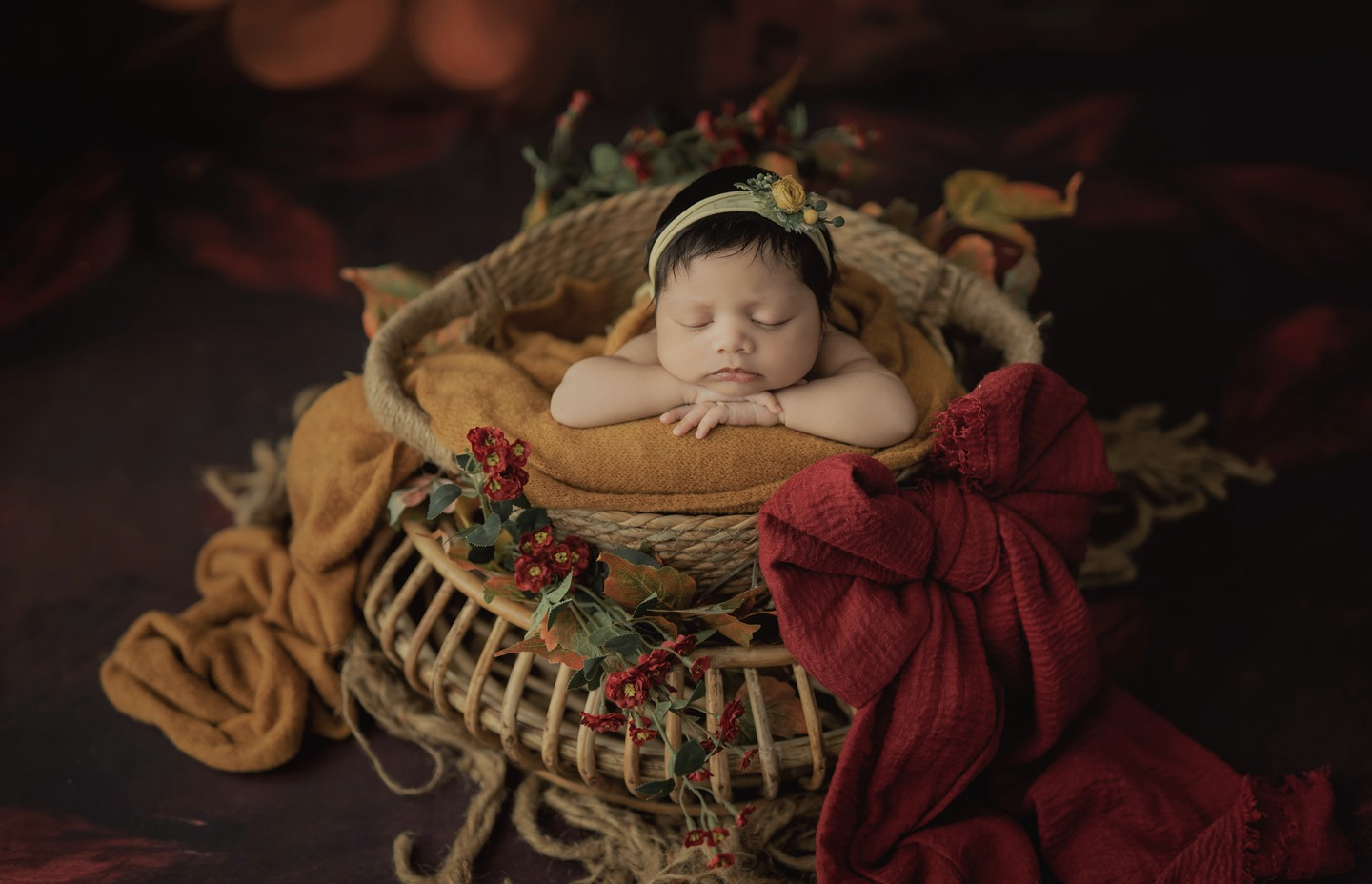 New born baby shoot near me with natural poses – Impresio Studio