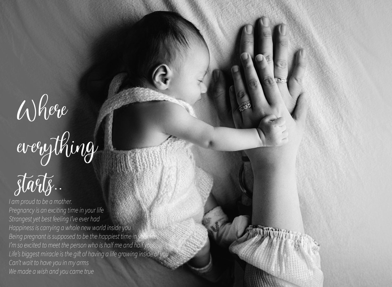 Studio newborn baby shoot near me – minimal and classic – Impresio Studio