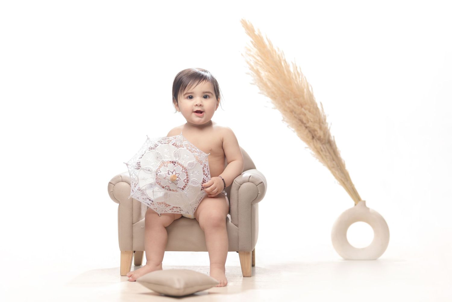 Pre birthday photoshoot with colorful balloon backdrop – Impresio Studio