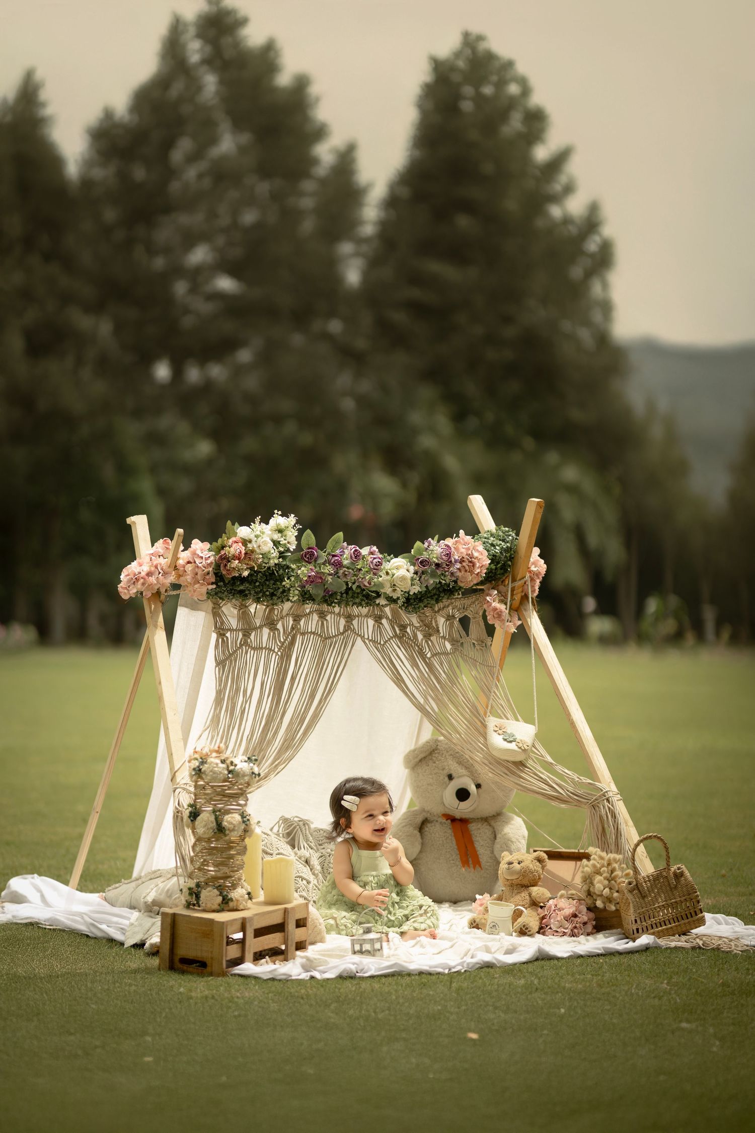 Creative pre birthday shoot in studio with paper props – Impresio Studio