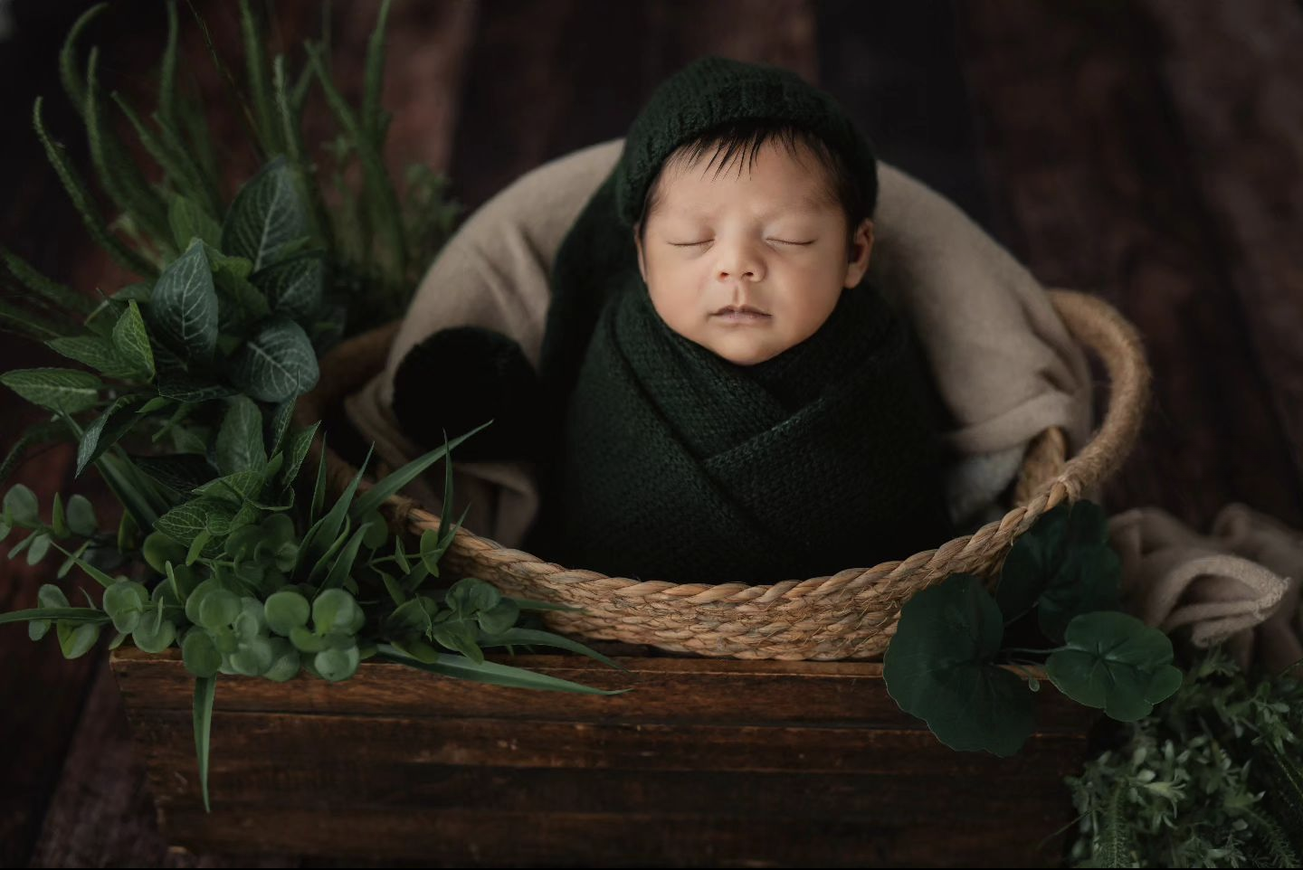 Gentle newborn baby photoshoot near me – Impresio Studio