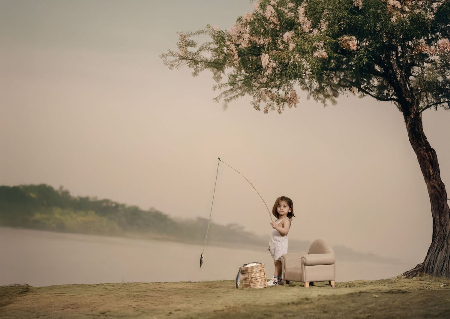 Baby girl pre birthday shoot near me – Impresio Studio pink setup