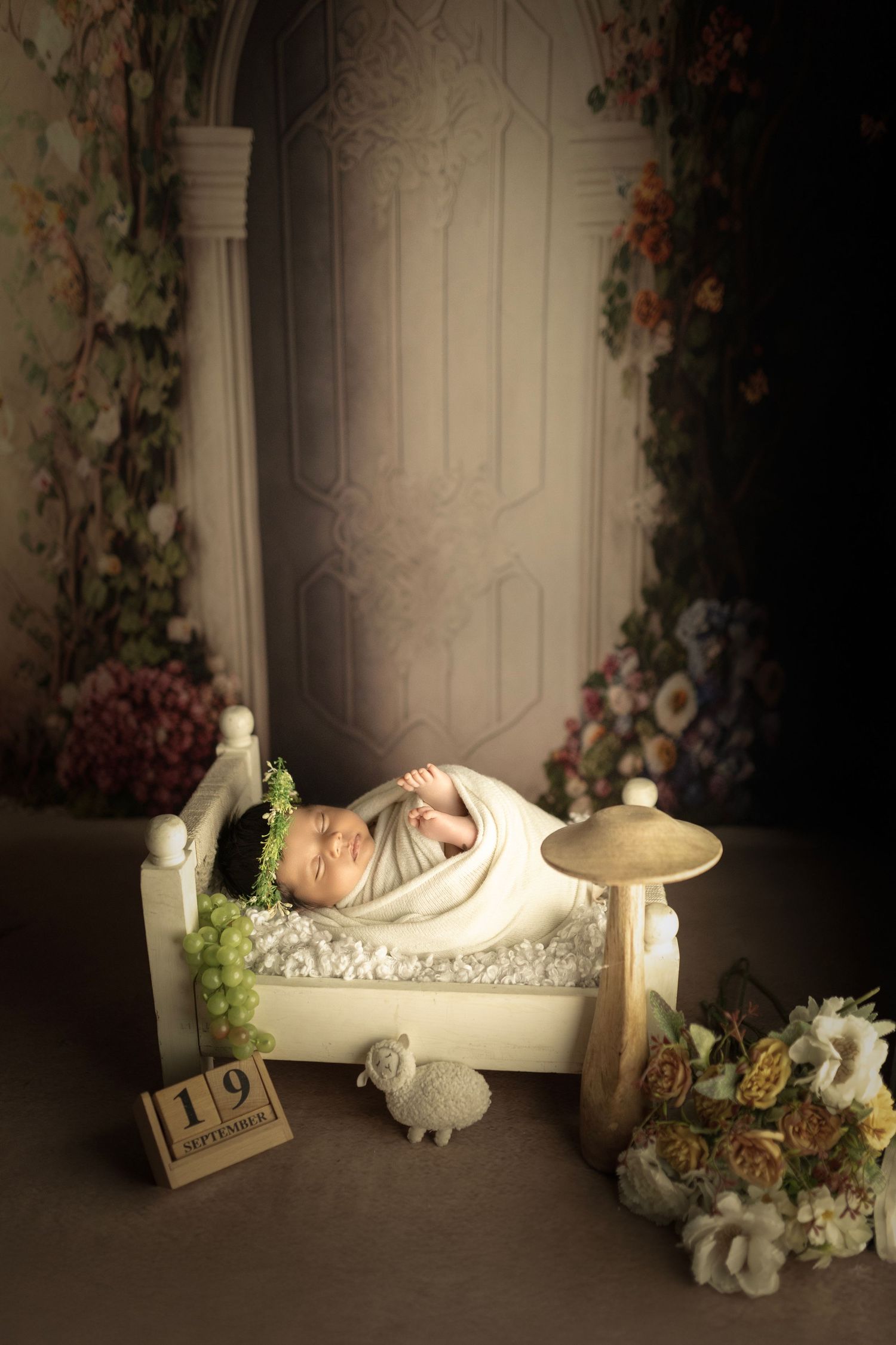 Dreamy newborn baby photoshoot setup – Impresio Studio