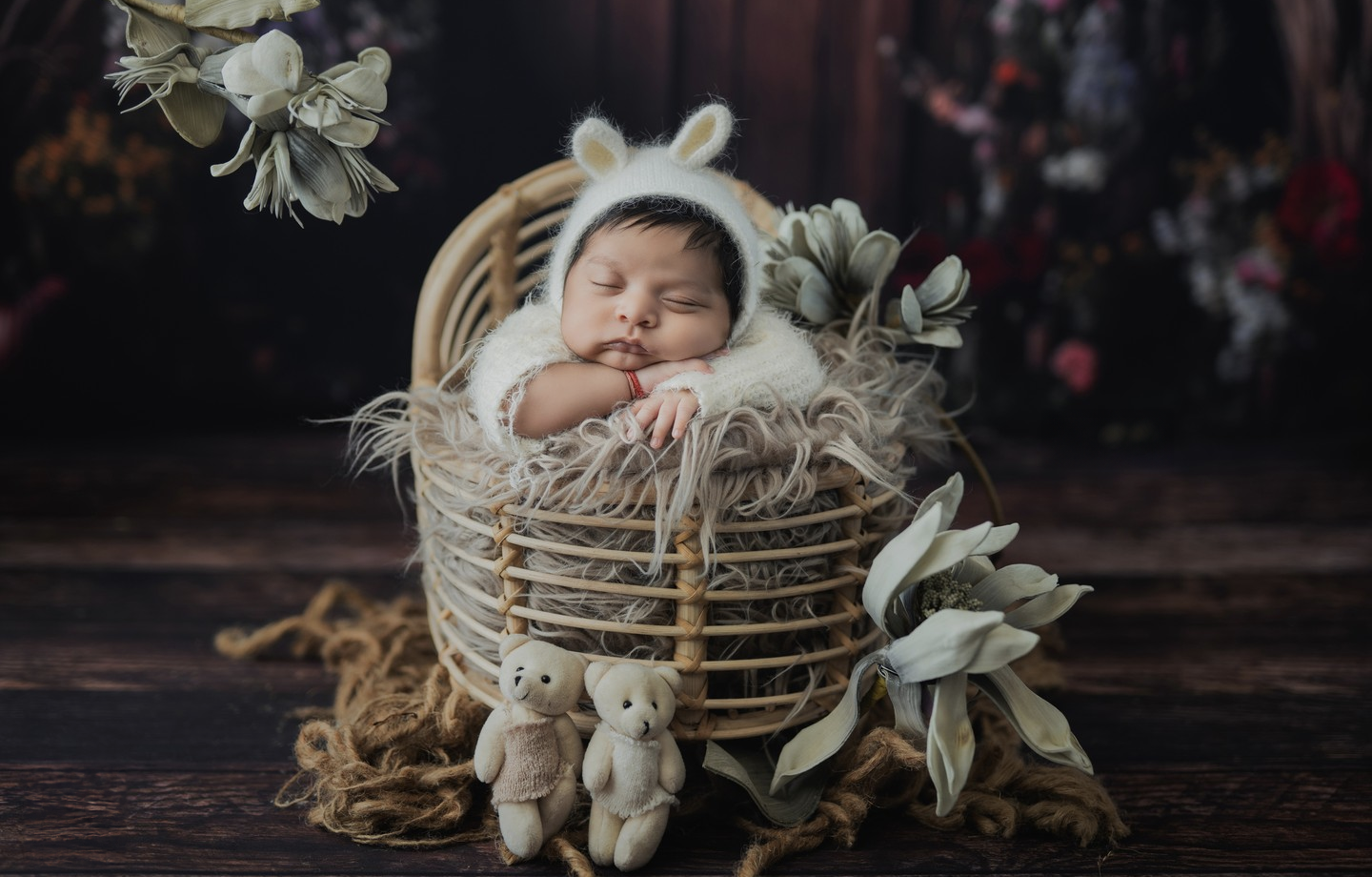 New born baby photoshoot with cute props – Impresio Studio