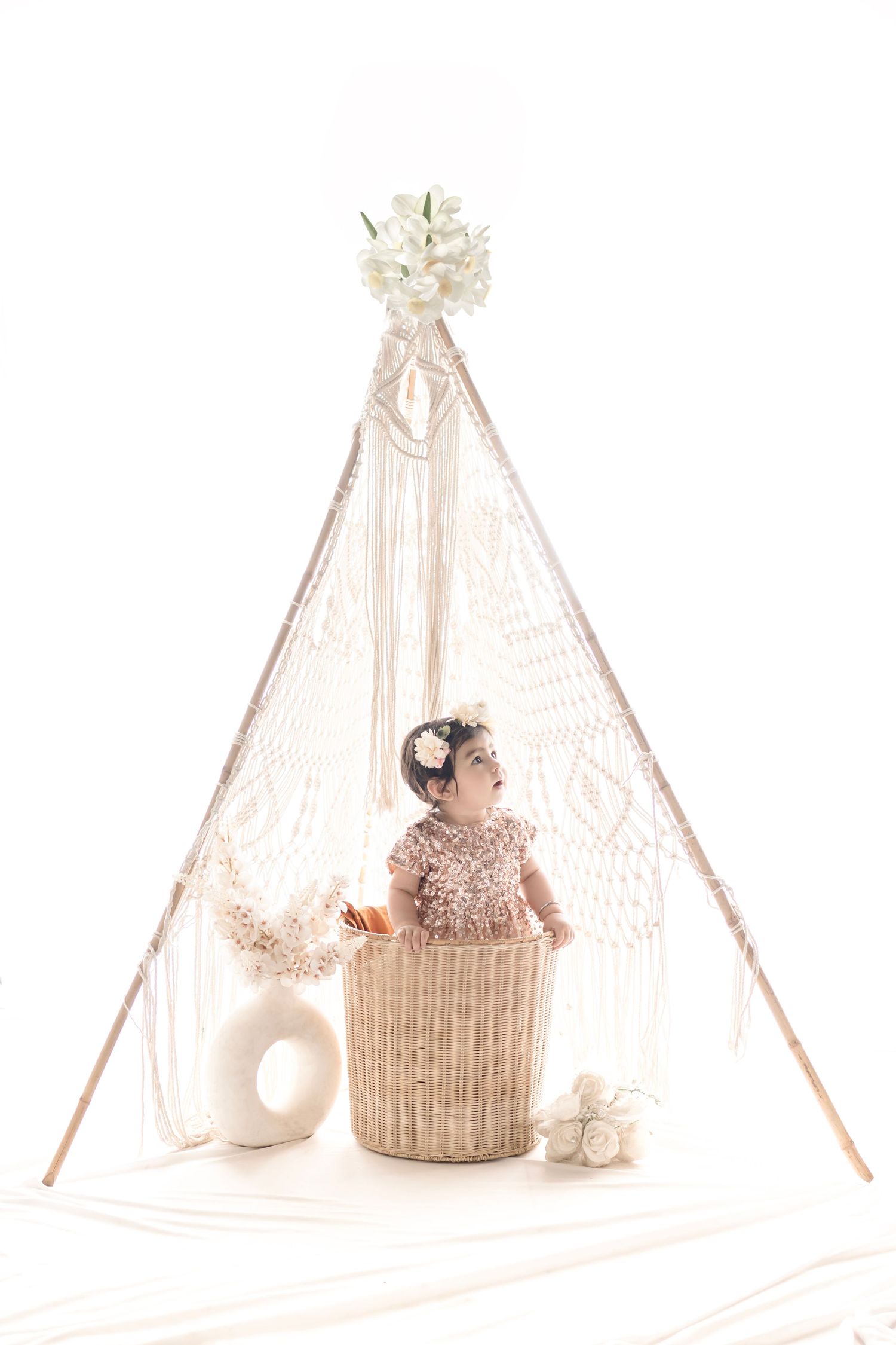 Pre birthday shoot studio near me with cake smash setup – Impresio Studio