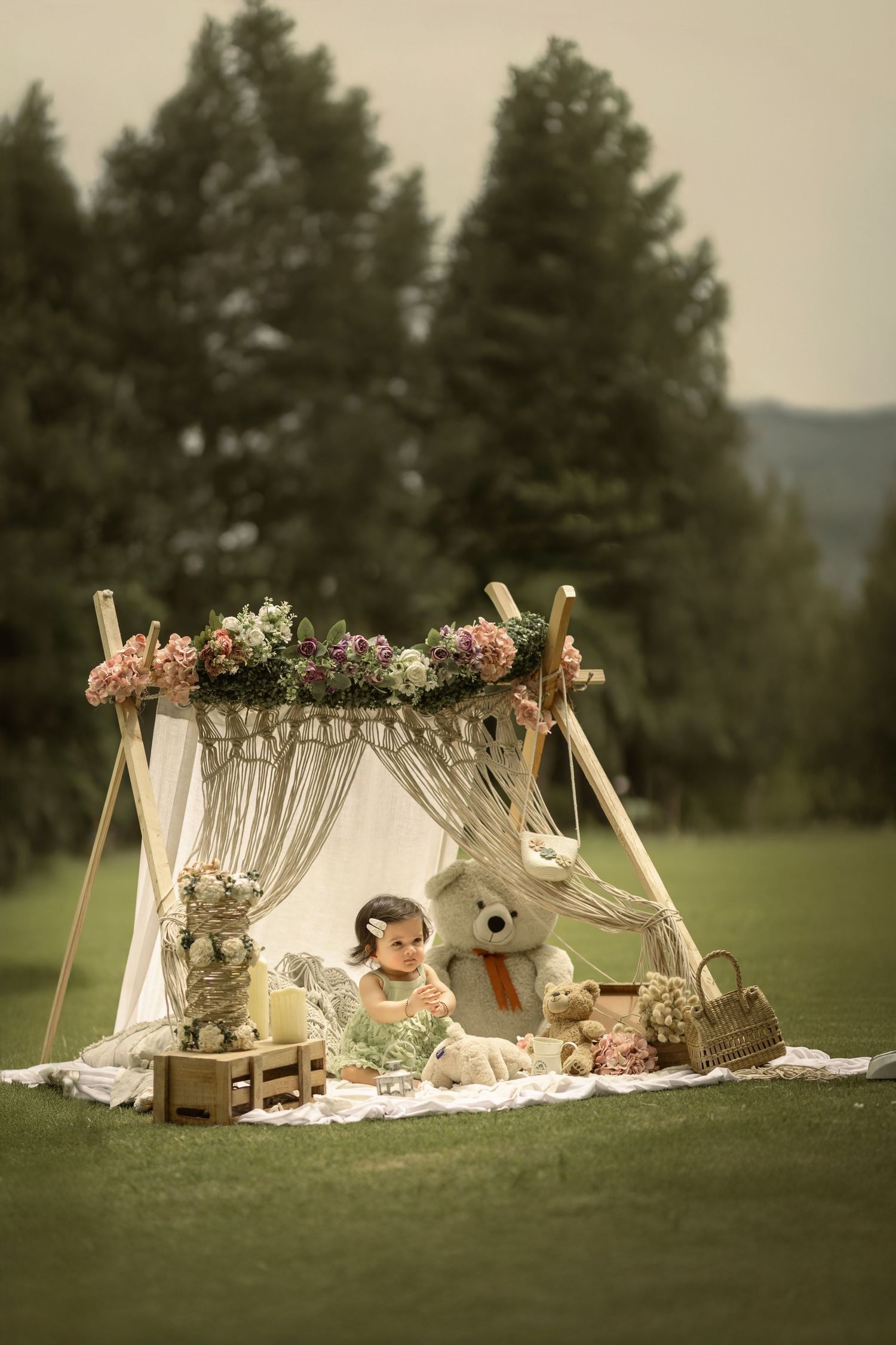 First birthday photoshoot near me with joyful candid shots – Impresio Studio