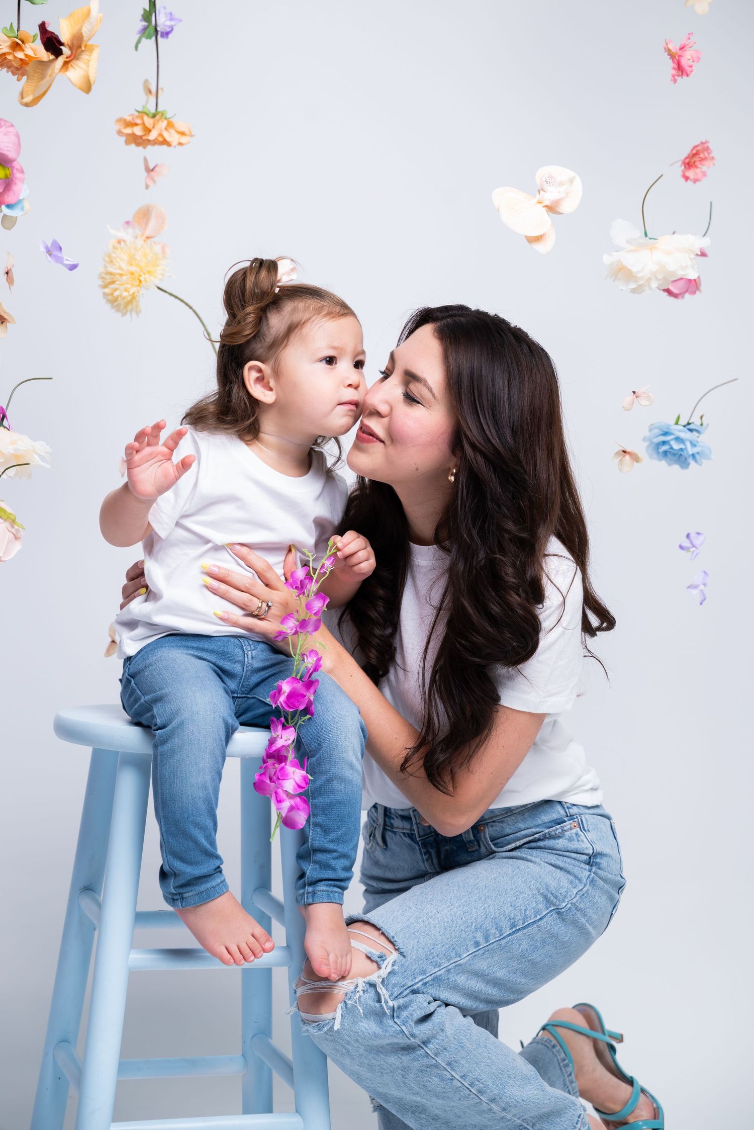 Heartwarming studio portraits of mom and kids—pure connection, love, and joy captured.