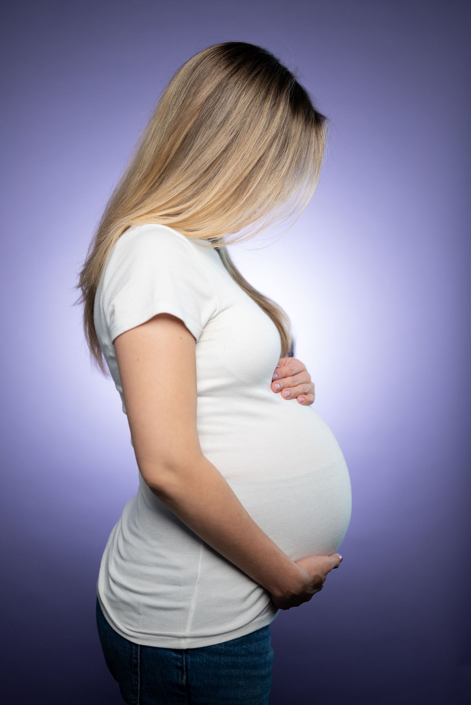 Studio maternity portraits highlighting beauty, strength, and the miracle of motherhood.