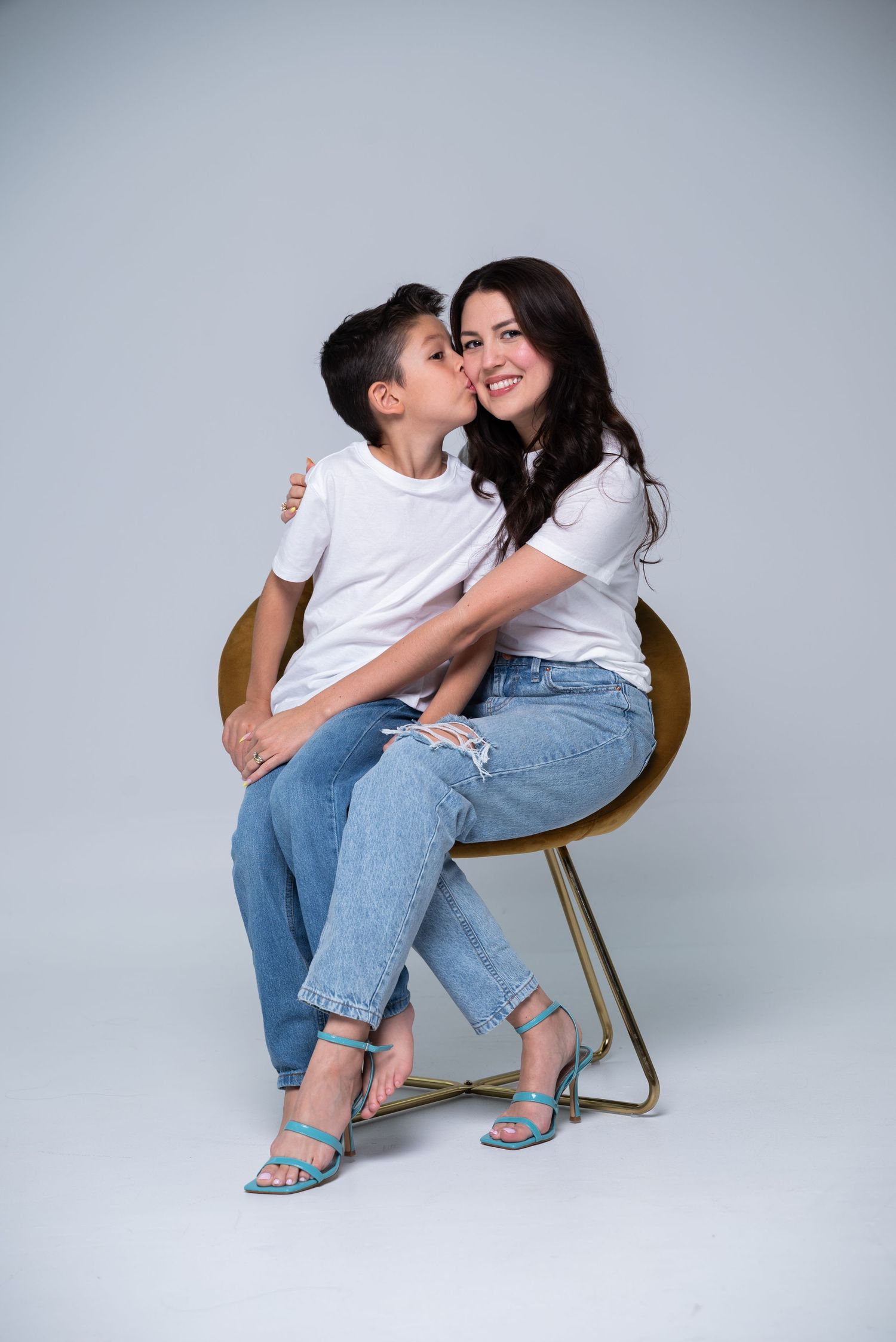 Heartwarming studio portraits of mom and kids—pure connection, love, and joy captured.