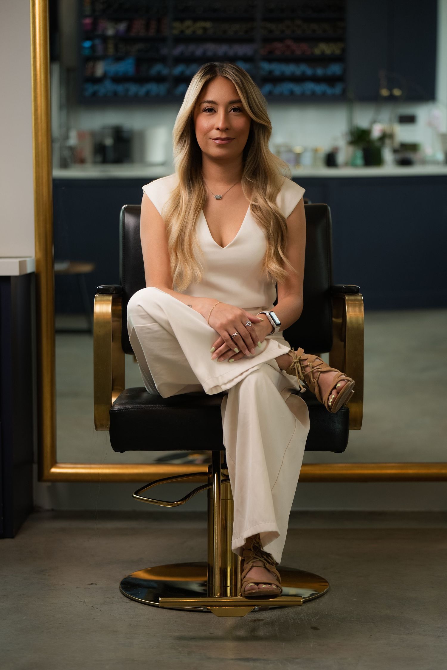 Empowered woman portrait with confident expression, captured in Houston for personal branding
