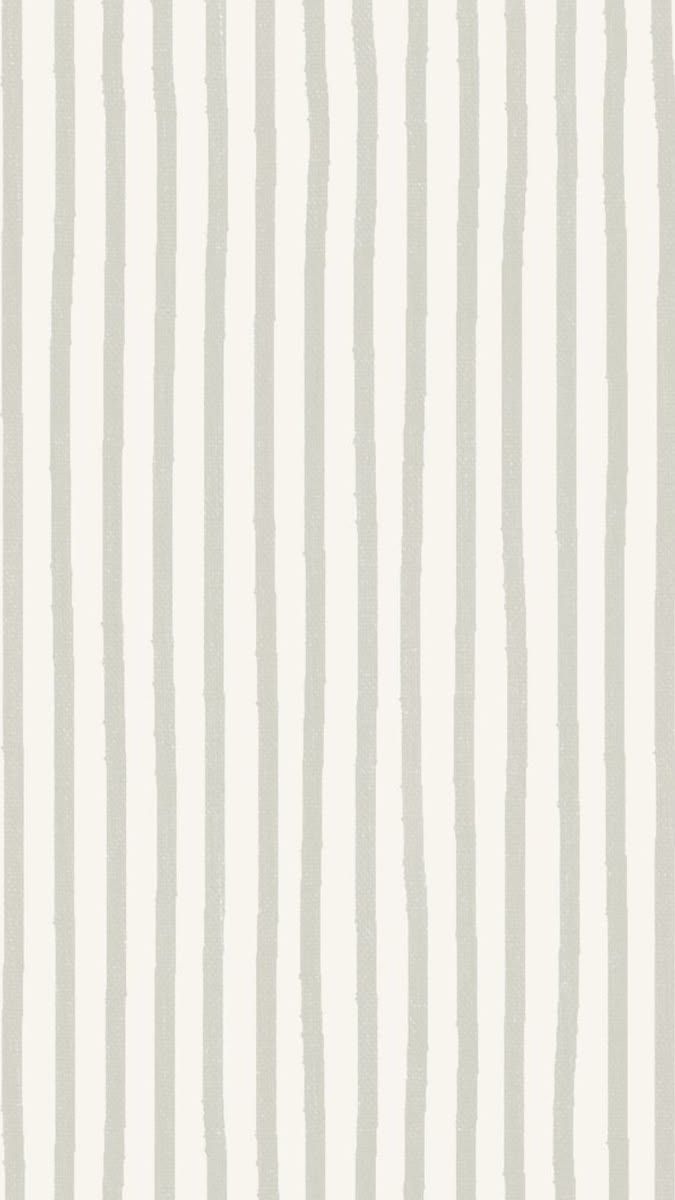 Delicate hand-drawn vertical stripes in soft gray and white, creating an elegant minimalist pattern perfect for modern interiors.