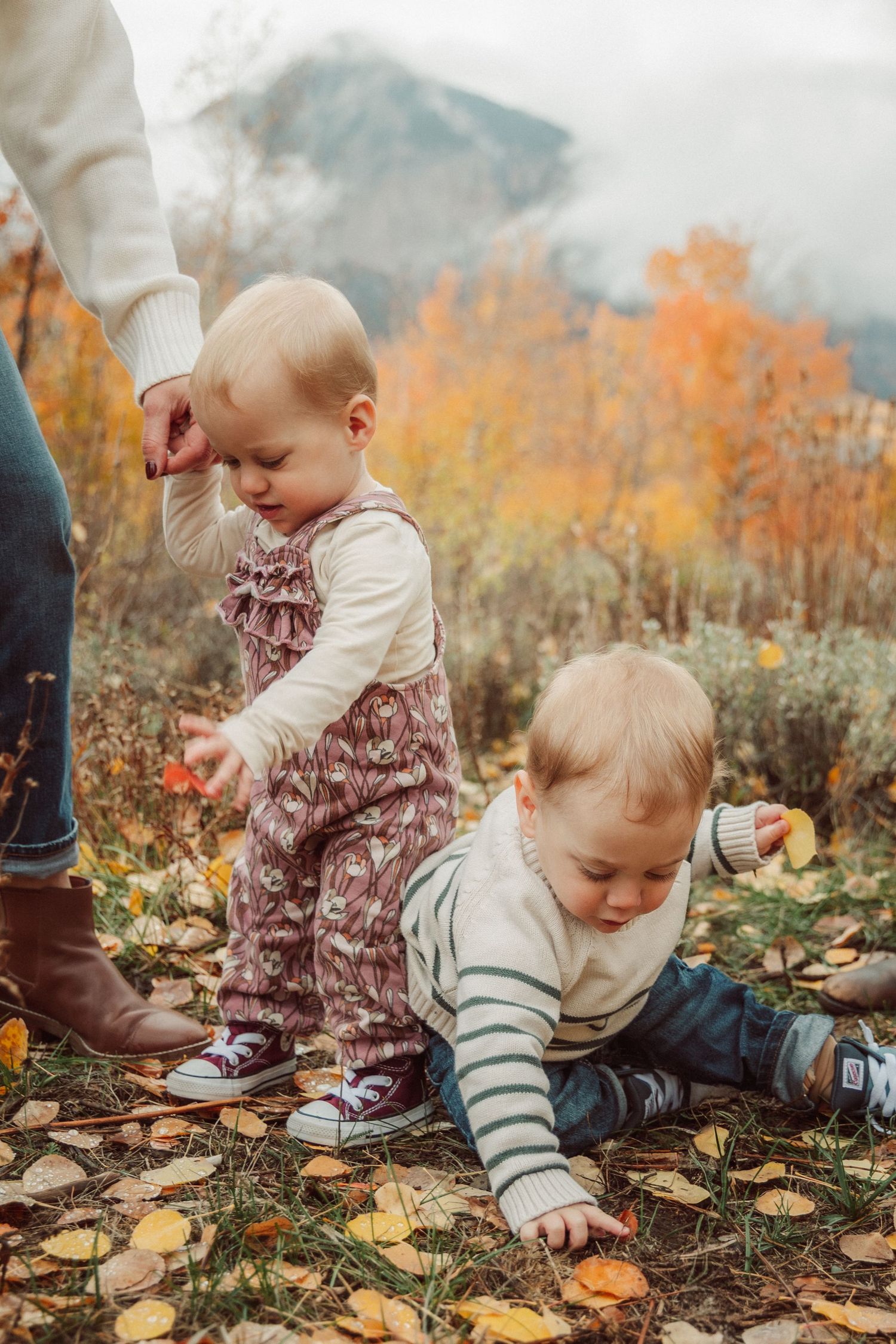 Family photography Crested Butte, Colorado fall colors, mountains, aspens