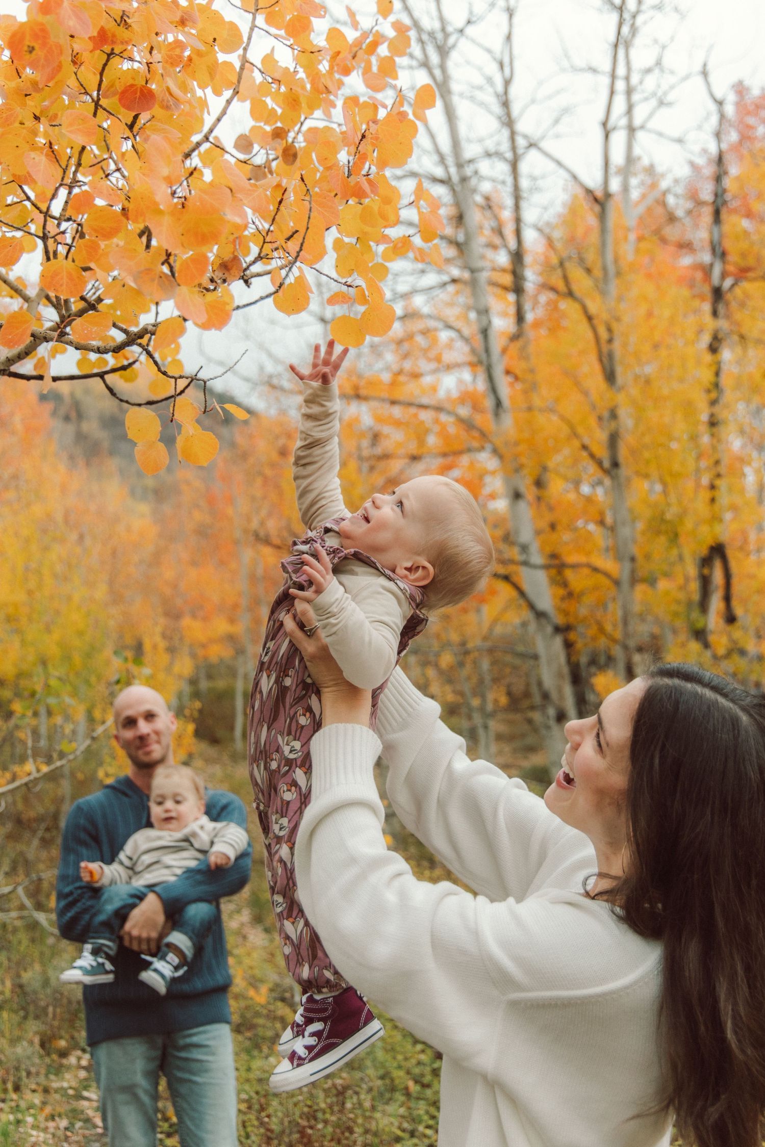 Family photography Crested Butte, Colorado fall colors, mountains, aspens