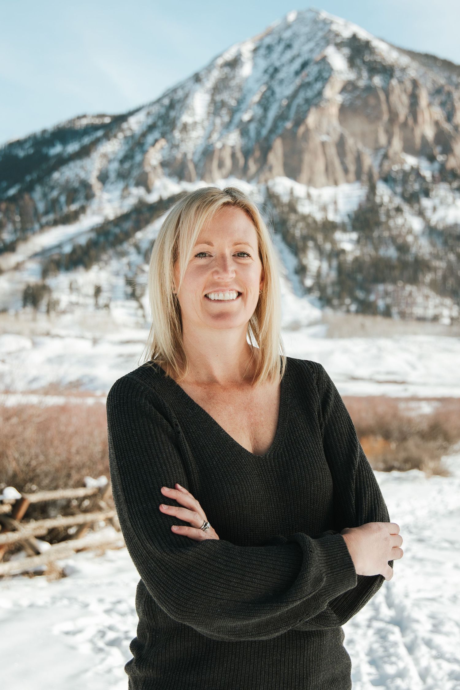 Real estate headshot Crested Butte Colorado. Portrait photography