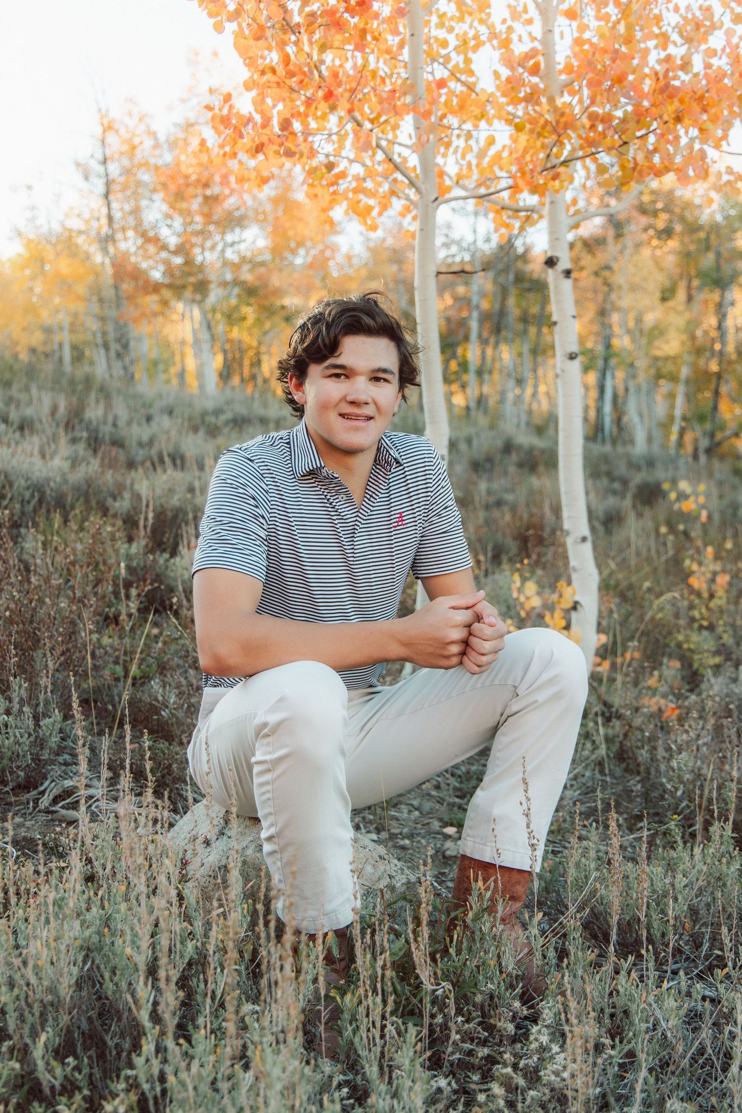Senior photography Crested Butte, Colorado fall colors, mountains, aspens