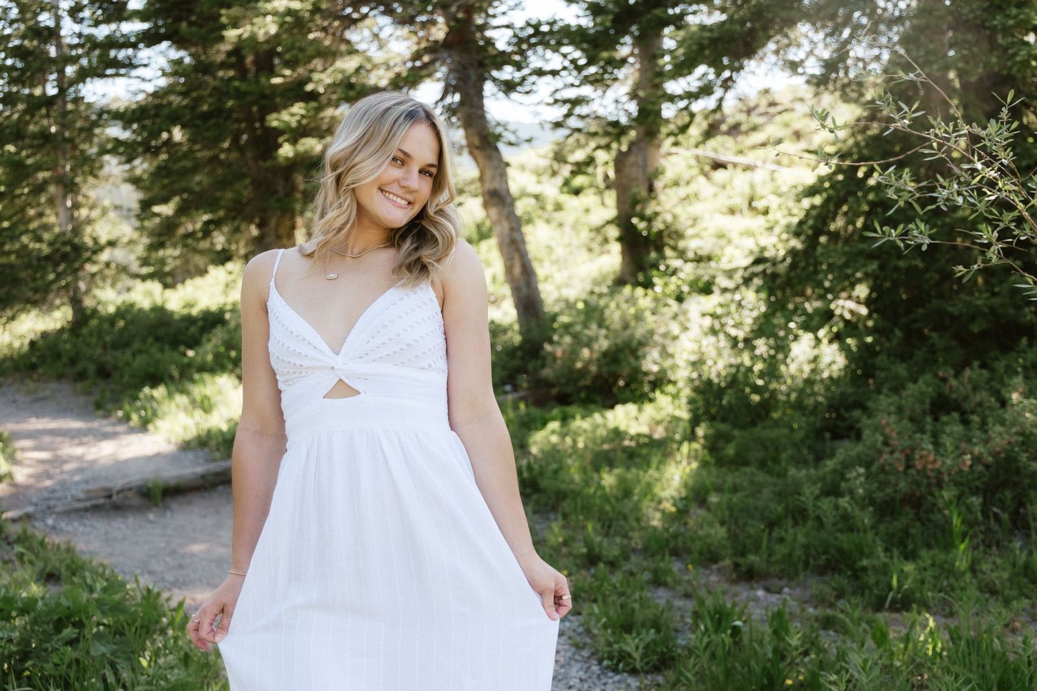 Senior photography session in Crested Butte, Colorado at Lake Irwin.