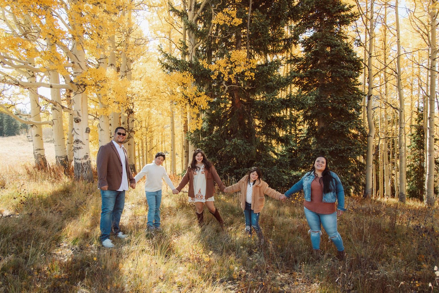 Fall family photo Crested Butte Colorado, aspens