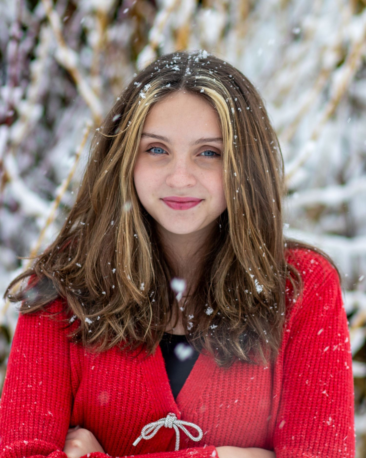 Sophia in the snow