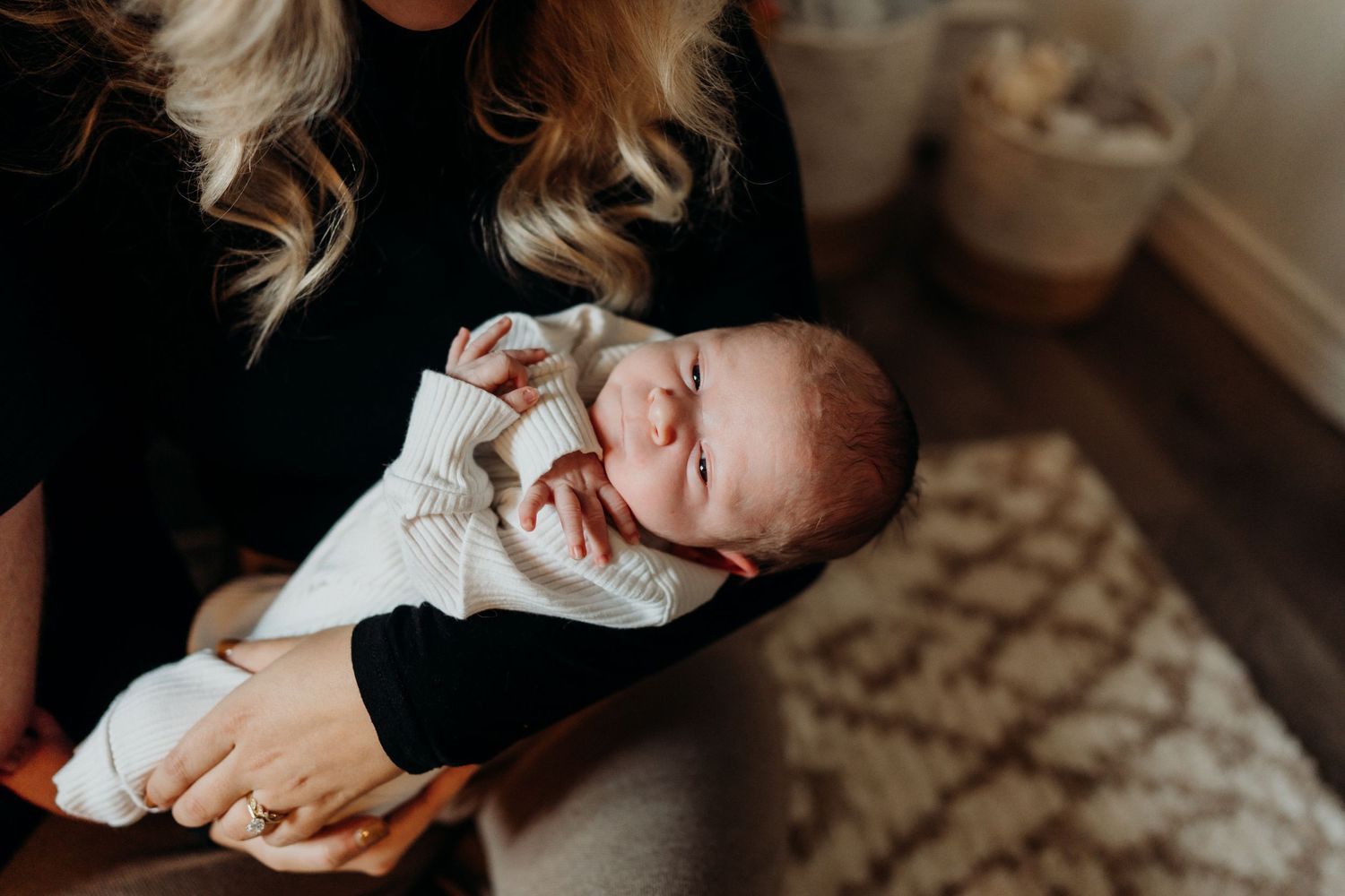 Candid lifestyle photography showing emotional connection and tenderness.
