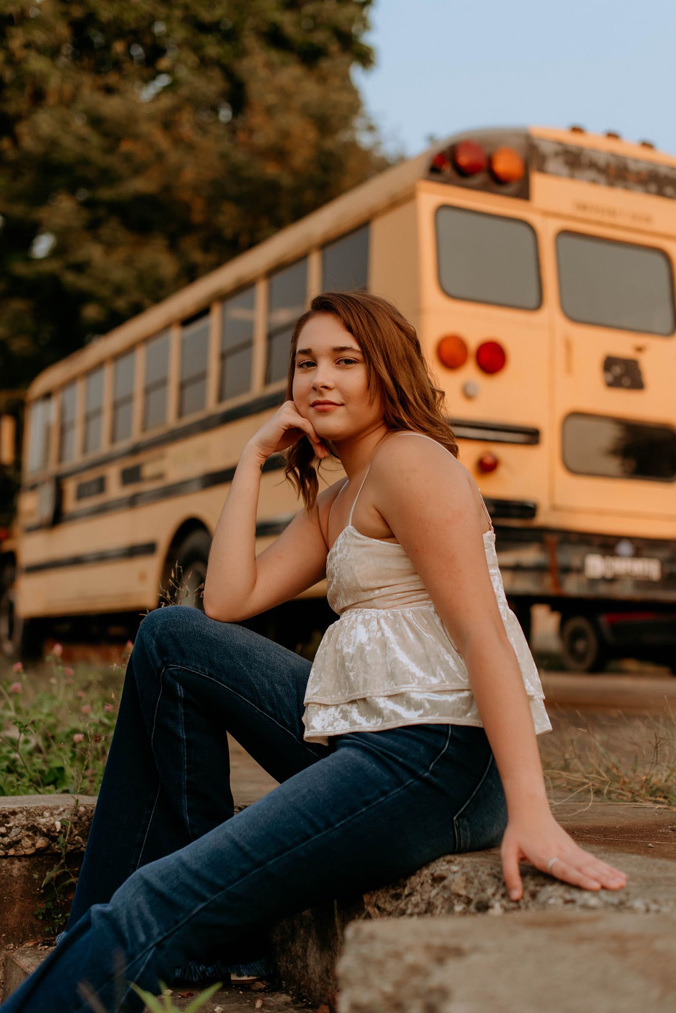 Creative senior portraits in the Ohio Valley by Miranda Nicole Photo + Video, highlighting individuality and style in natural light.