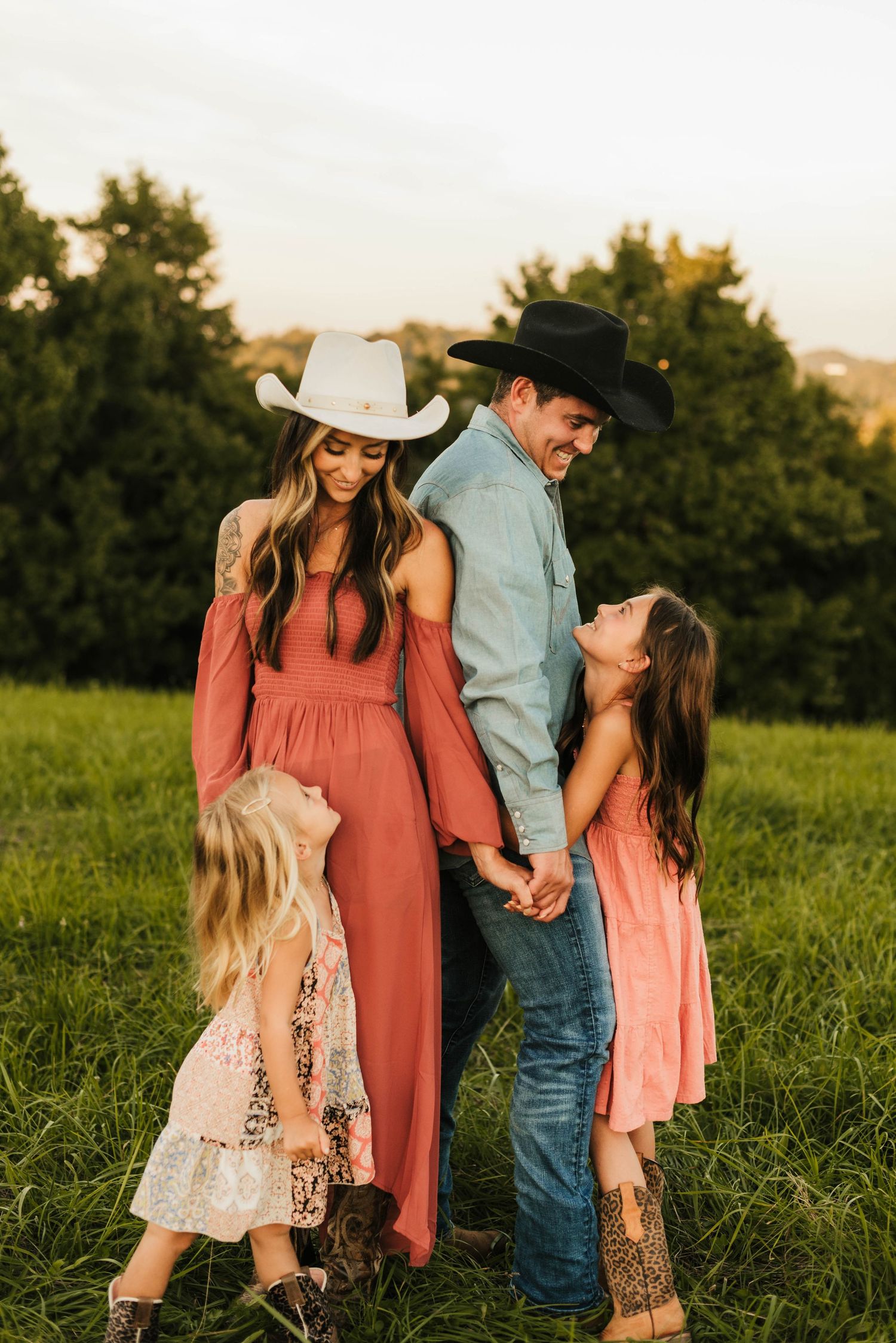 Outdoor family photos in Wheeling West Virginia by Miranda Nicole Photo + Video, capturing natural connection in scenic outdoor settings.