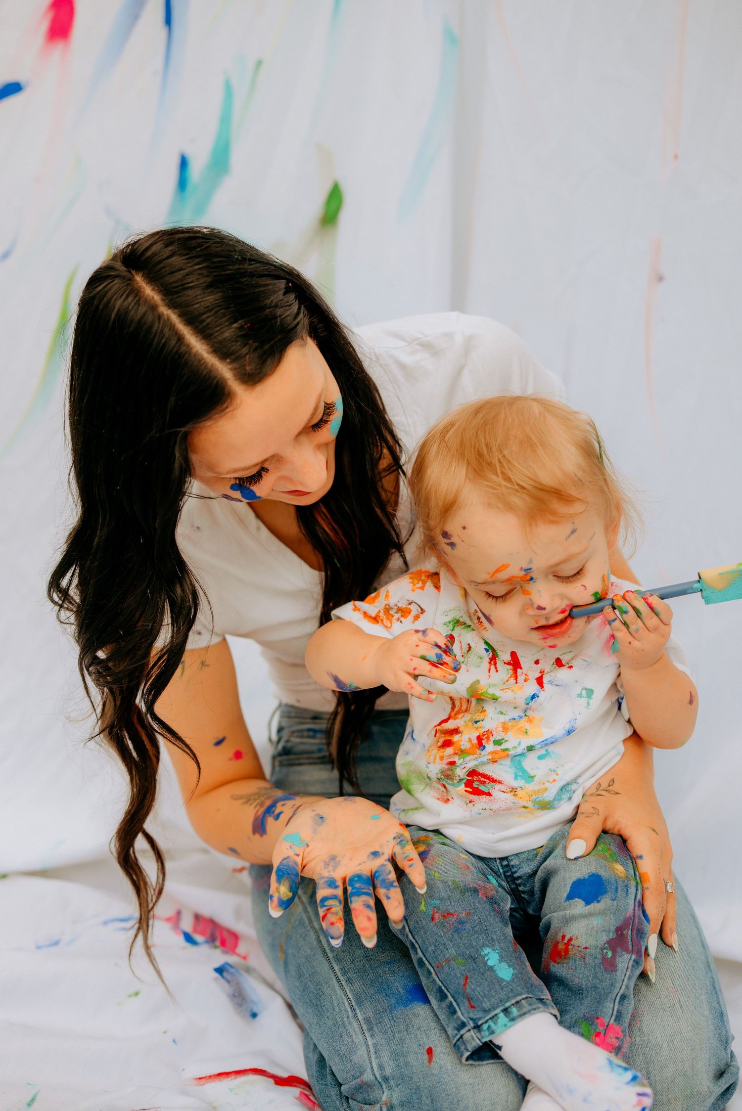 Wheeling WV family portraits by Miranda Nicole Photo + Video, capturing genuine connection and timeless moments in a relaxed setting.