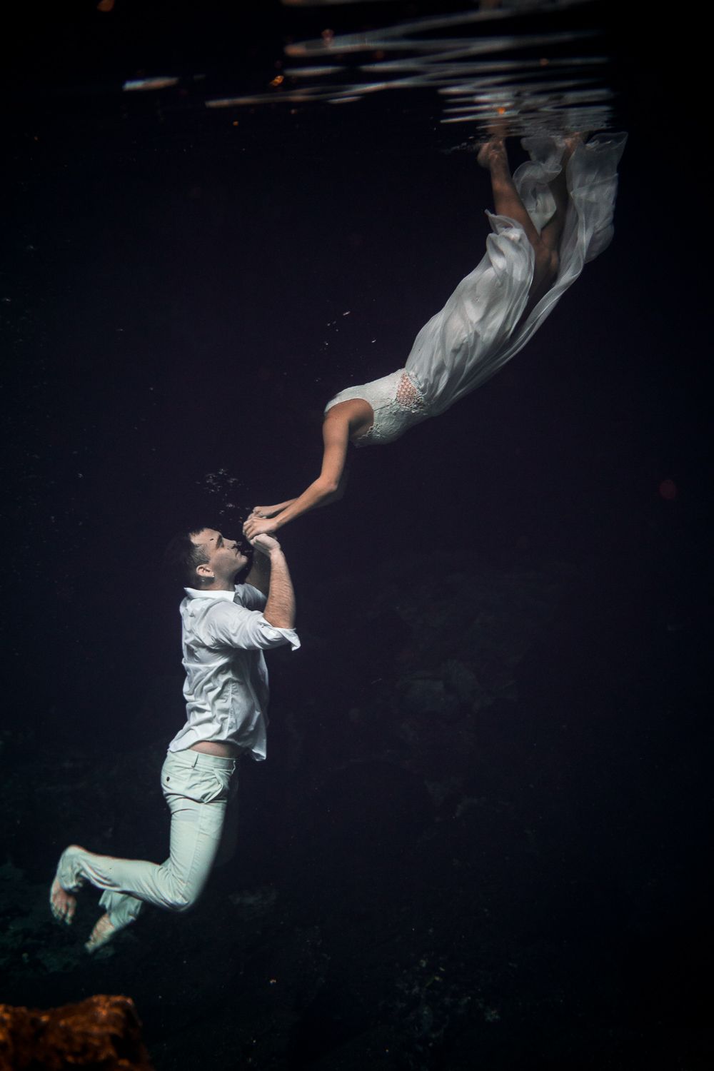 tulum cenote underwater photoshoot