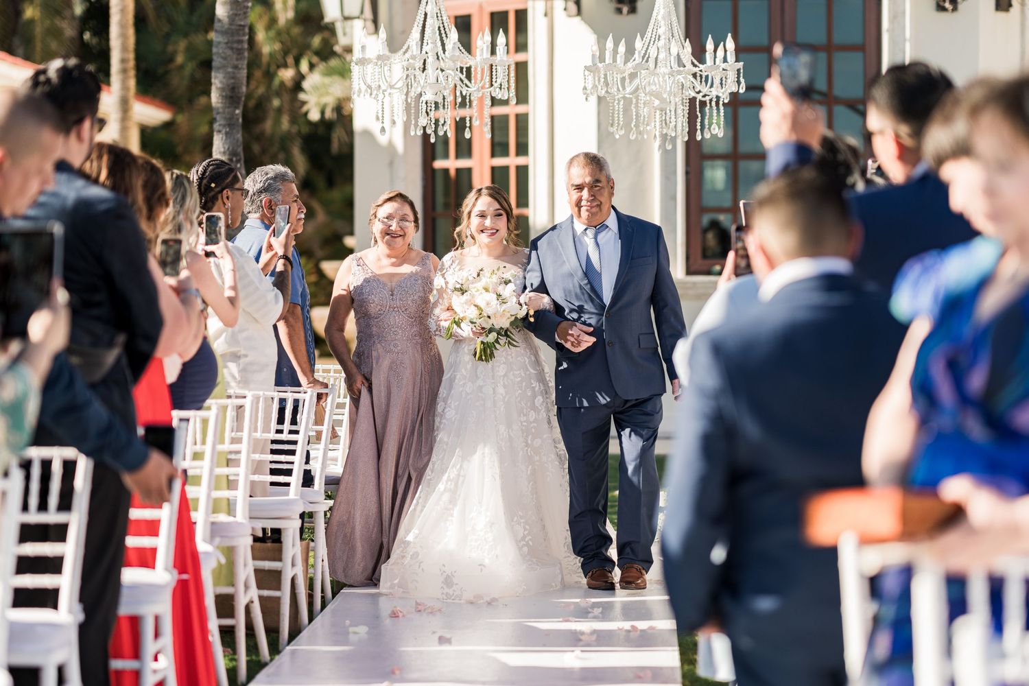 wedding ceremony at villa la joya