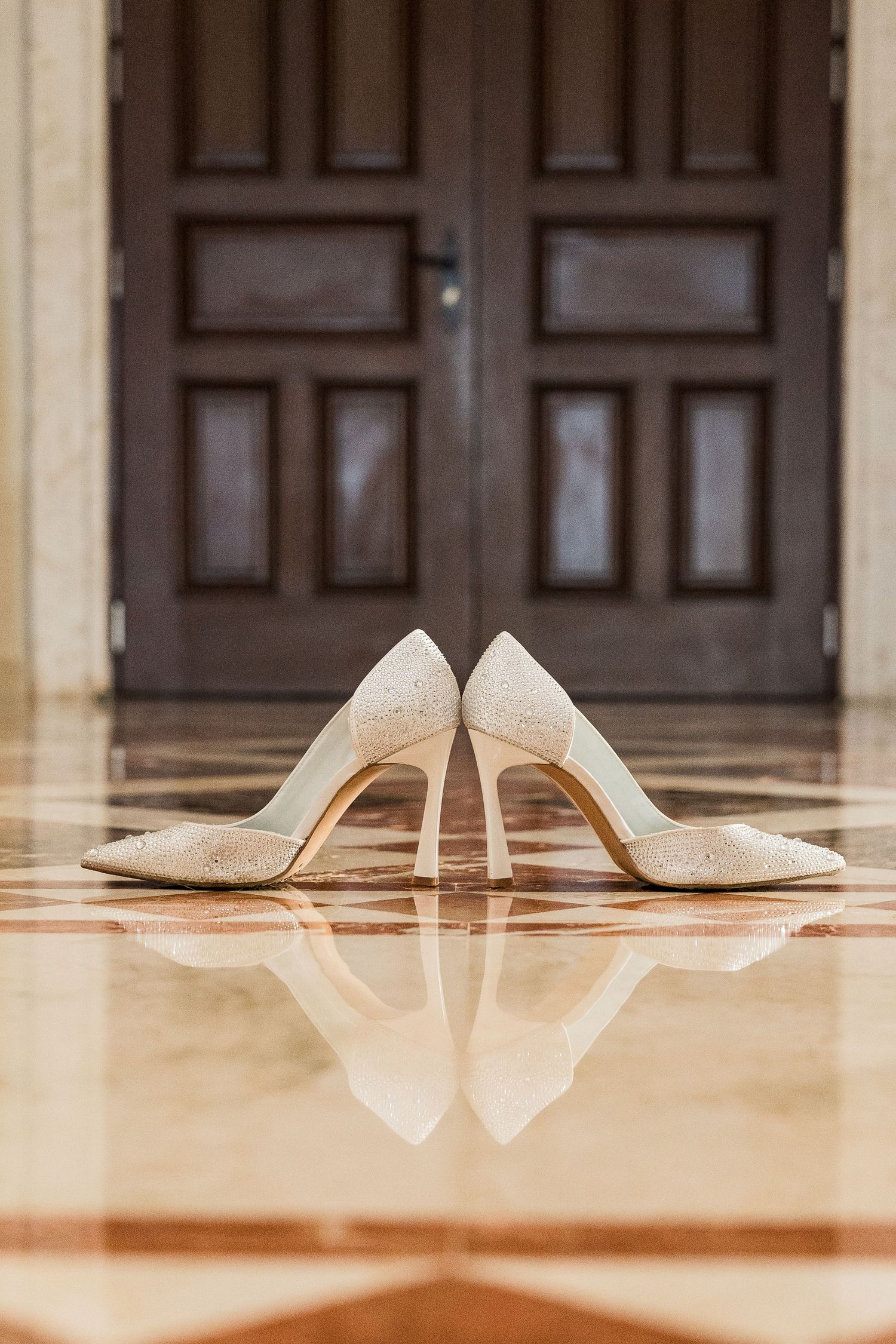 wedding at villa la joya - bride shoes