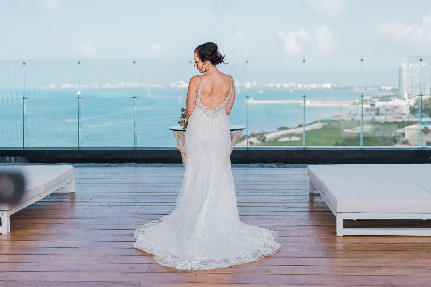 Dreams Vista Cancun Resort & Spa wedding - bride photoshoot
