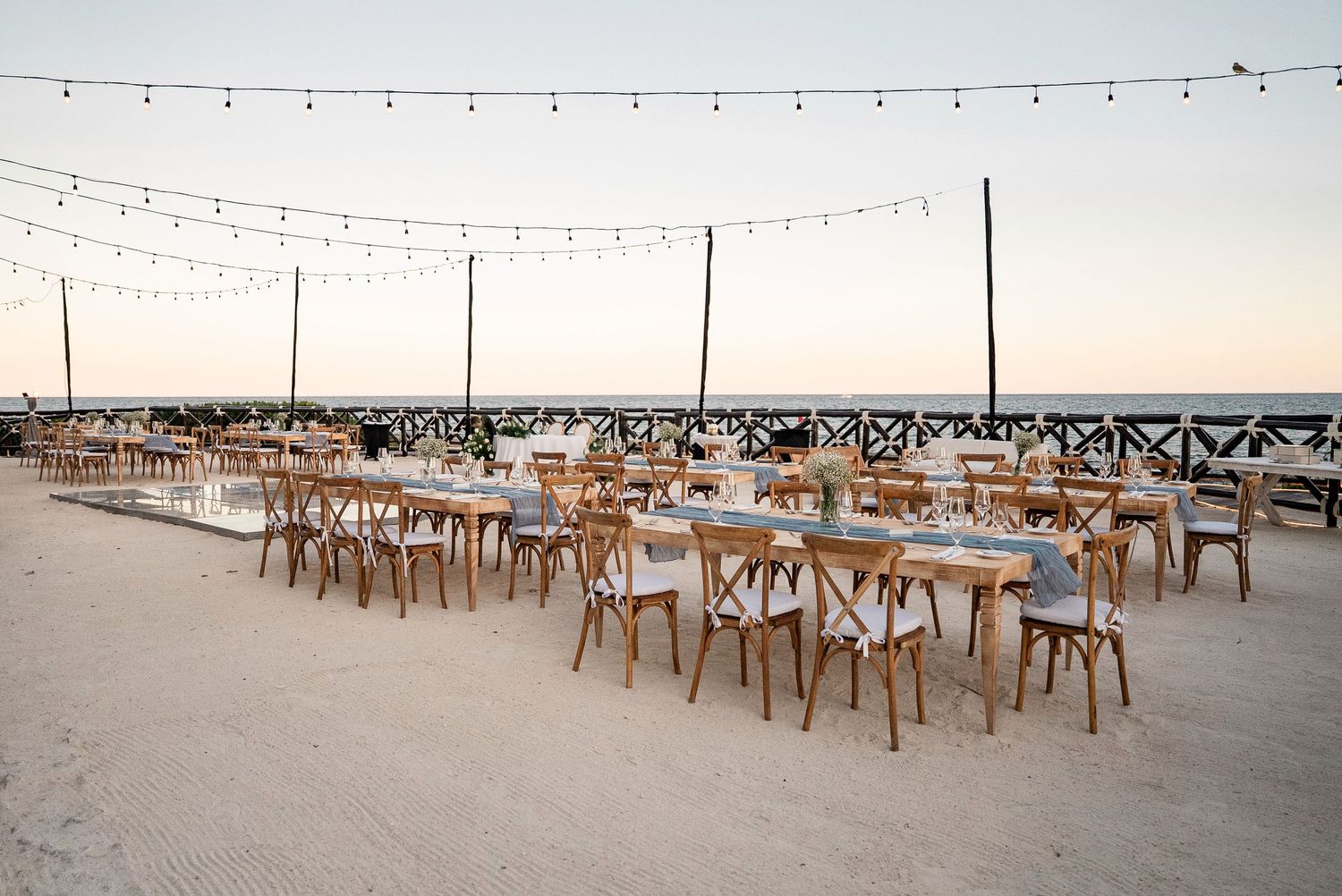 Hard rock riviera Maya wedding reception setup