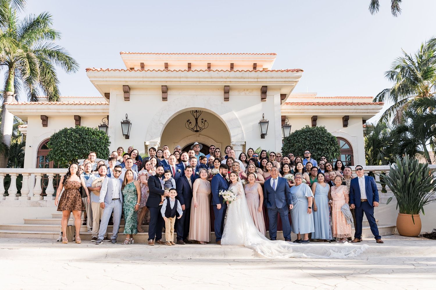wedding ceremony at villa la joya