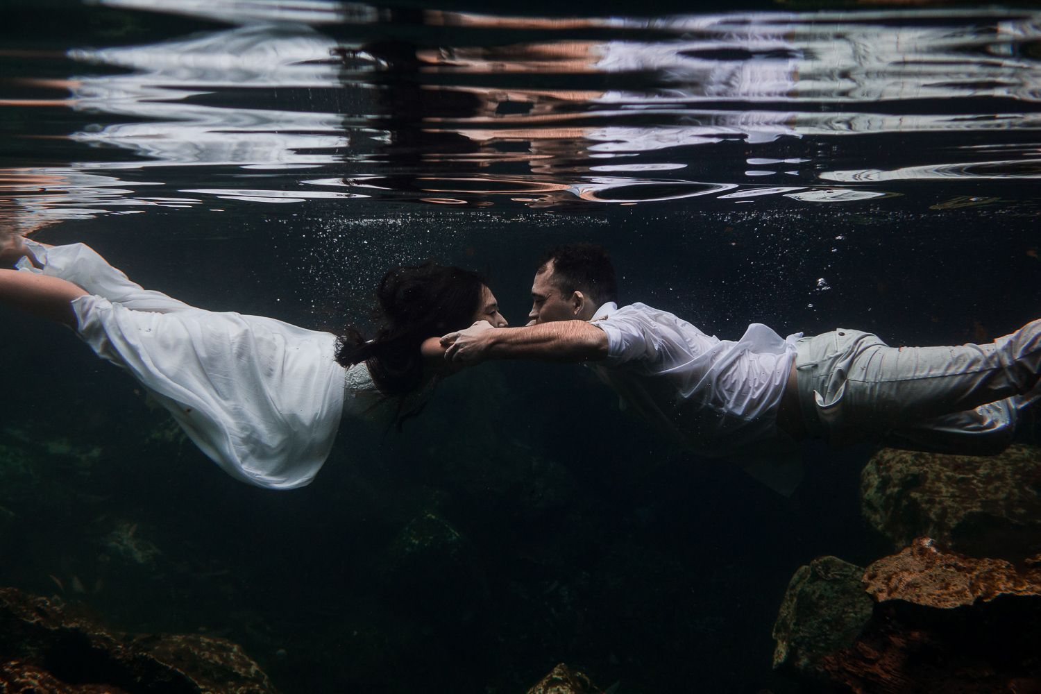 tulum cenote underwater photoshoot