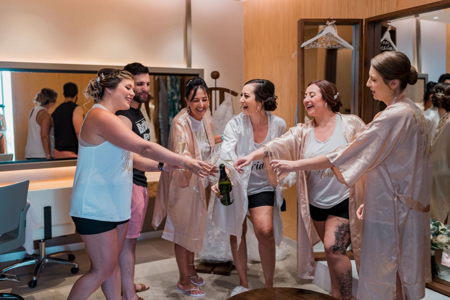 Dreams Vista Cancun Resort & Spa wedding - bride getting ready