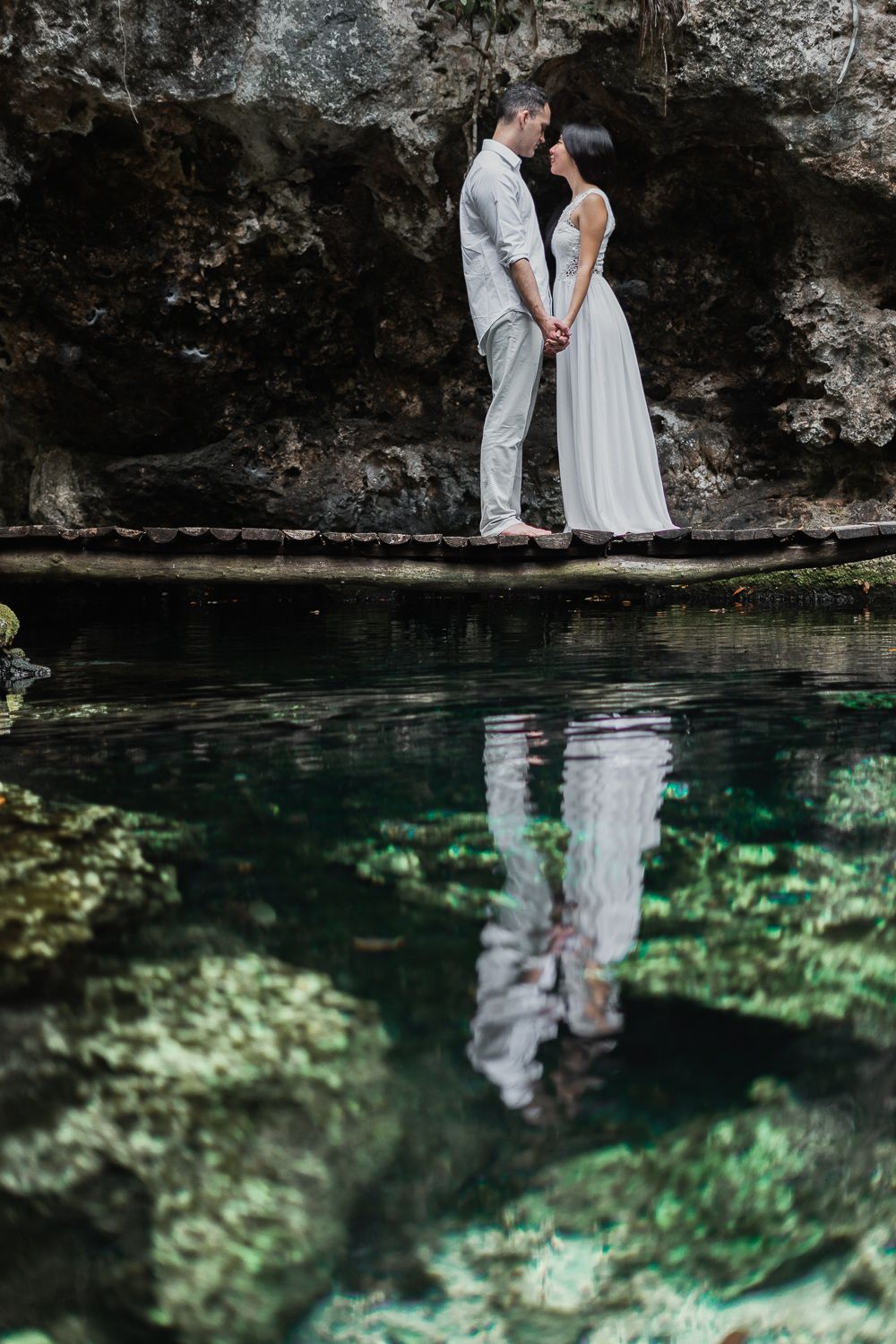 tulum cenote couple photoshoot