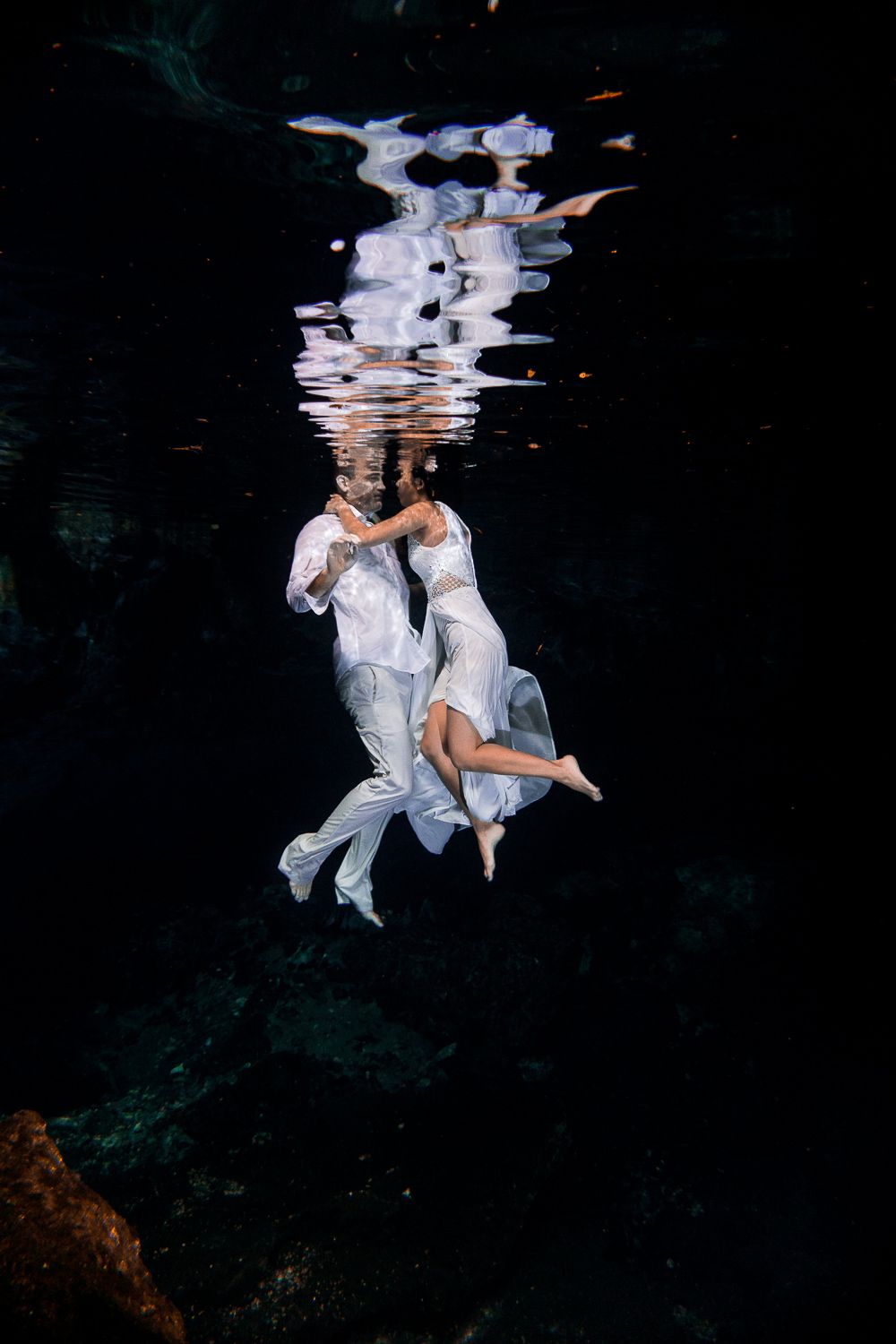 tulum cenote underwater photoshoot