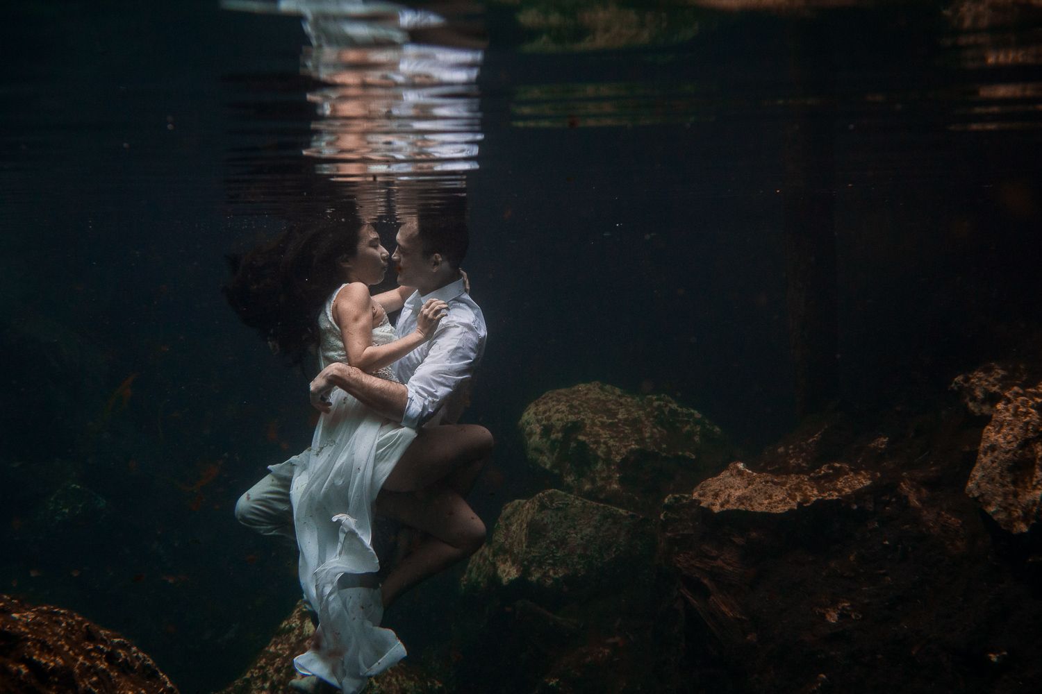 tulum cenote underwater photoshoot