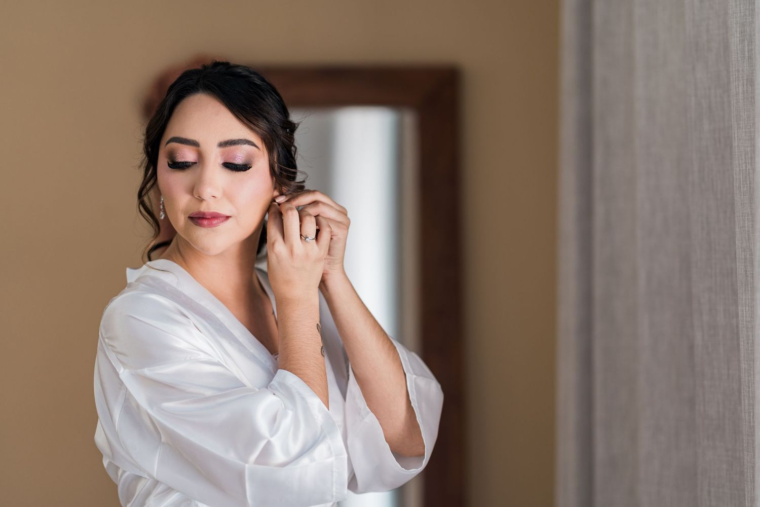 vesica tulum wedding bride getting ready