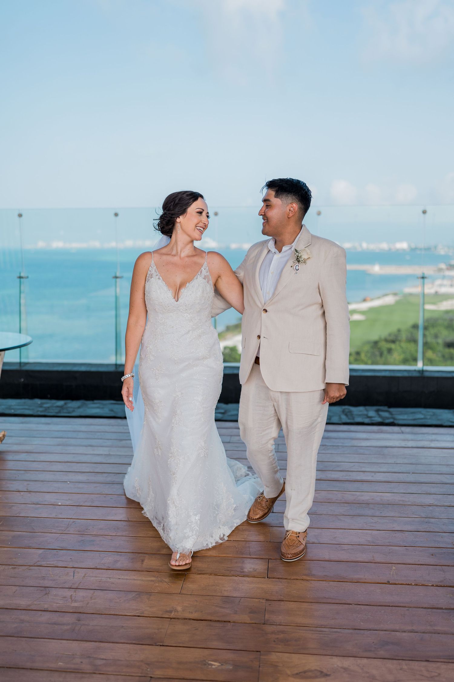 Dreams Vista Cancun Resort & Spa wedding - bride and groom